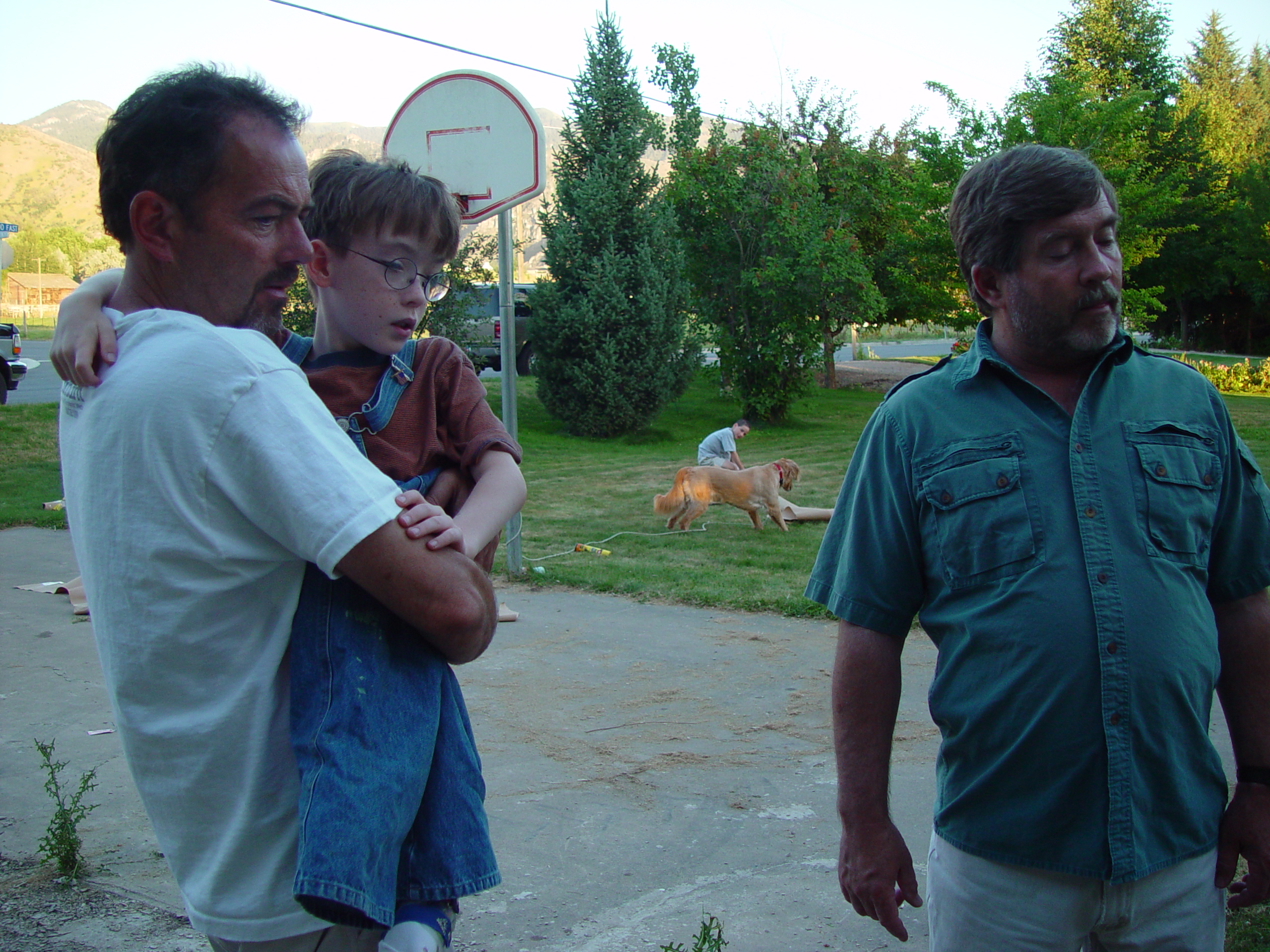 Erecting Grandma & Grandpa Israelsen's Flagpole