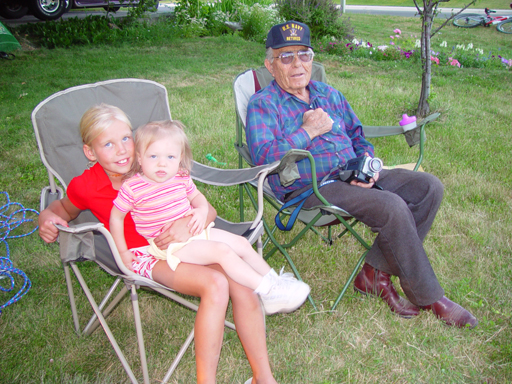Erecting Grandma & Grandpa Israelsen's Flagpole