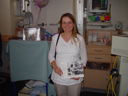 The location in NICU where Jen was after she was born (St. Louis Children's Hospital)