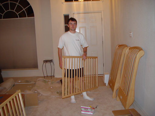 Unpacking The New Baby Crib
