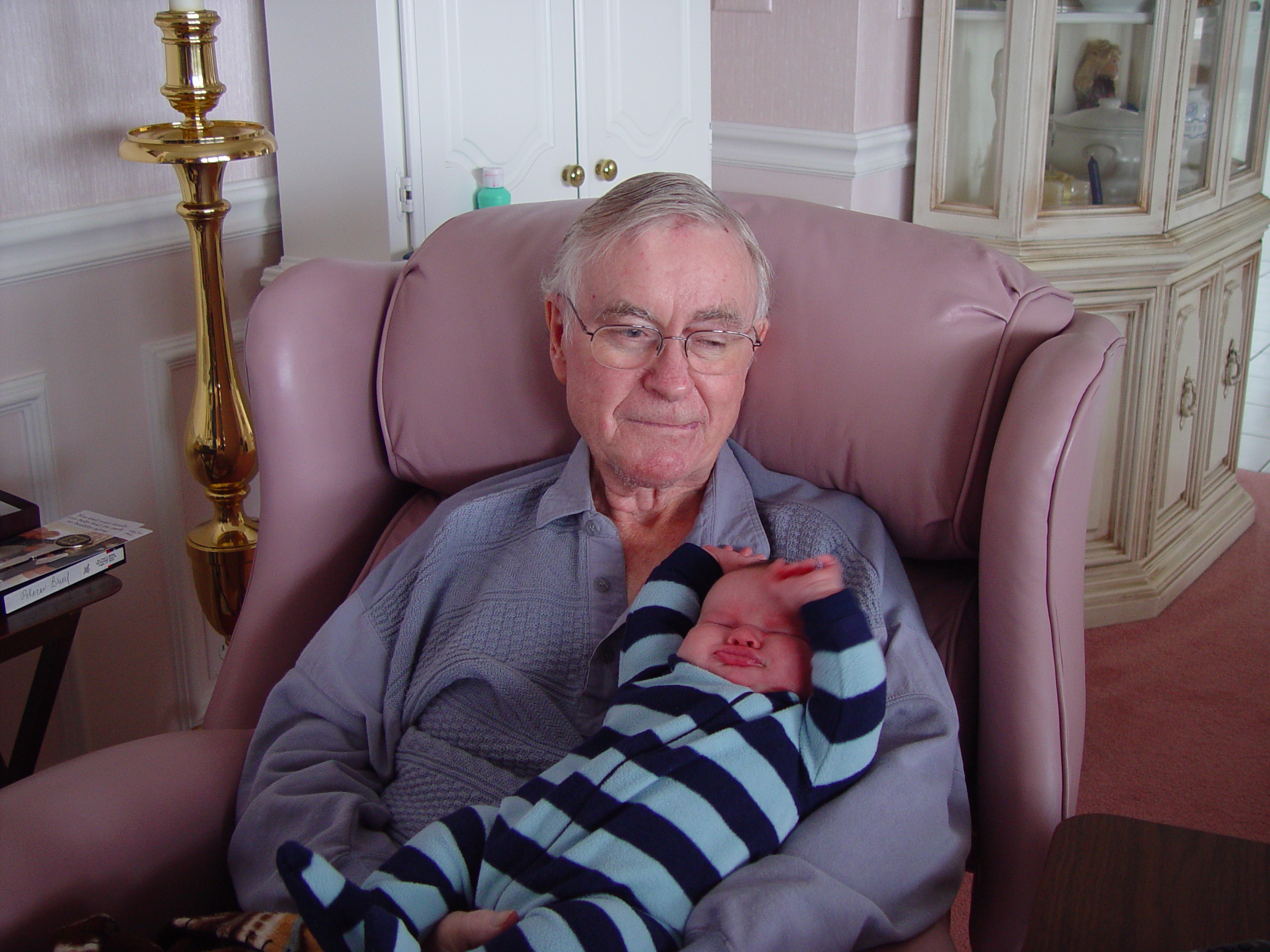 Zack Meets Great Grandma and Grandpa Ballam