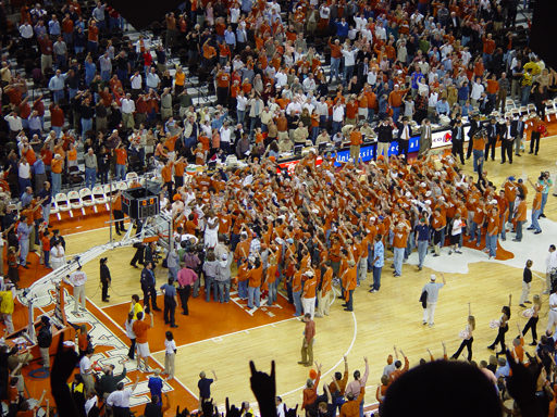 Zack's 1st College Basketball Game - The University of Texas