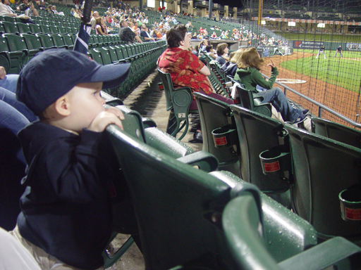 Zack's 1st Baseball Game (Round Rock Express)