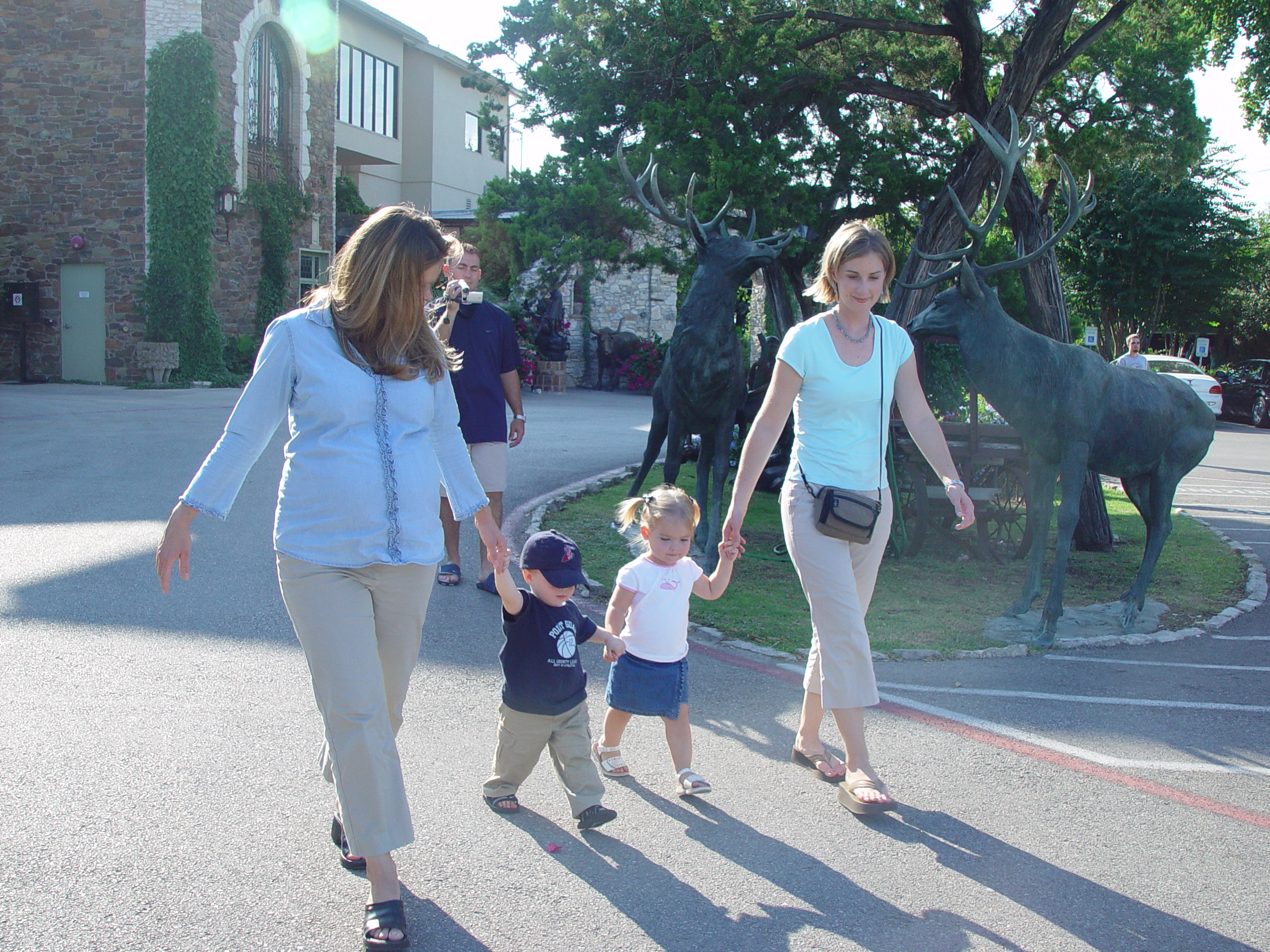 Sarah, Jason, and Hallie Dunn Come To Visit, The Austin Bats