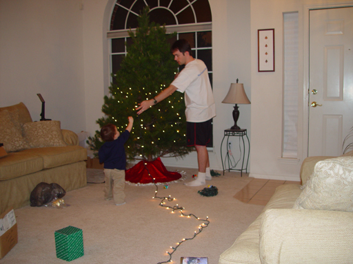 Chopping Down Our Christmas Tree, Zack's 2nd Birthday