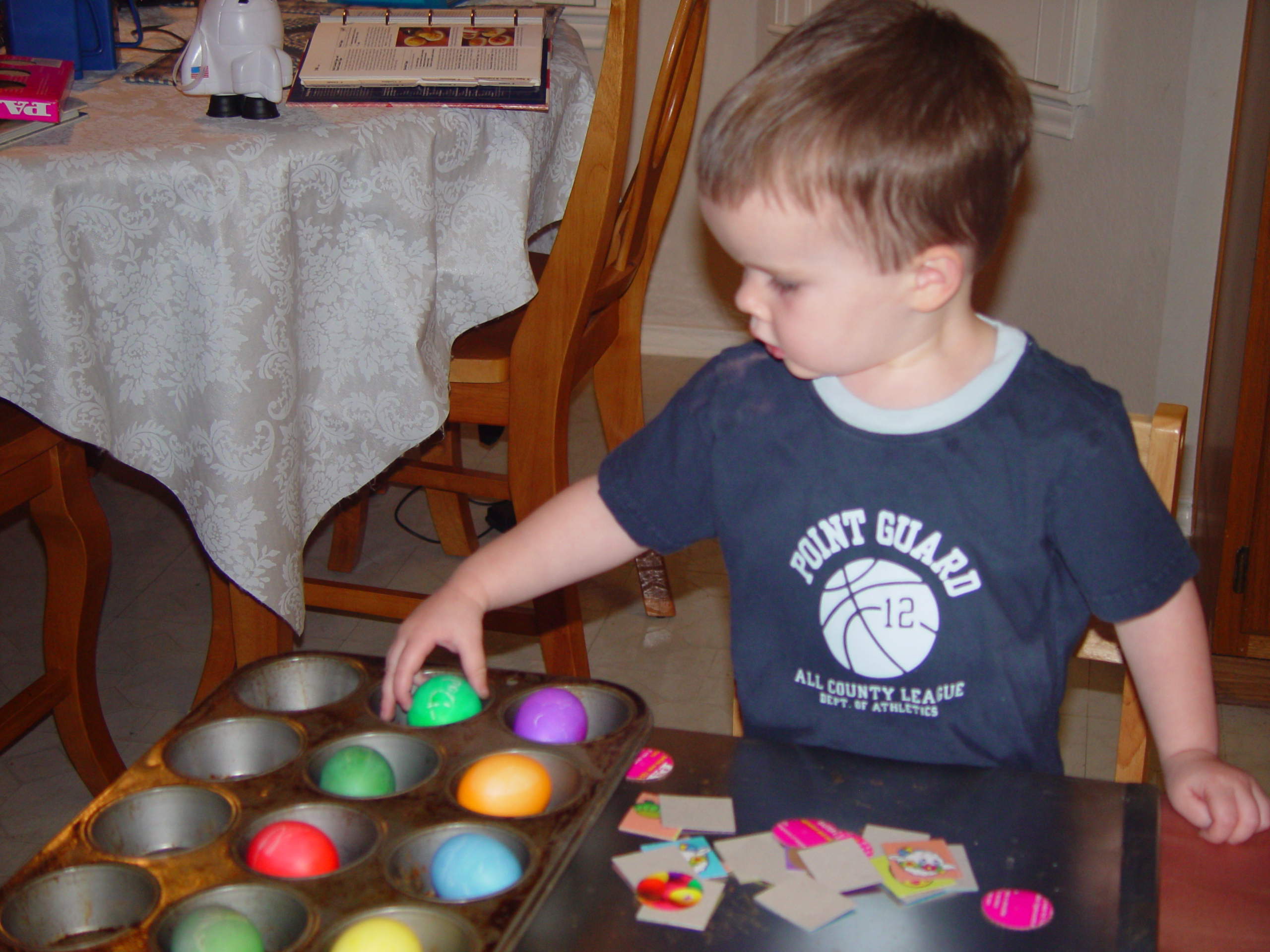 Zack's 1st Black Eye, Easter 2005