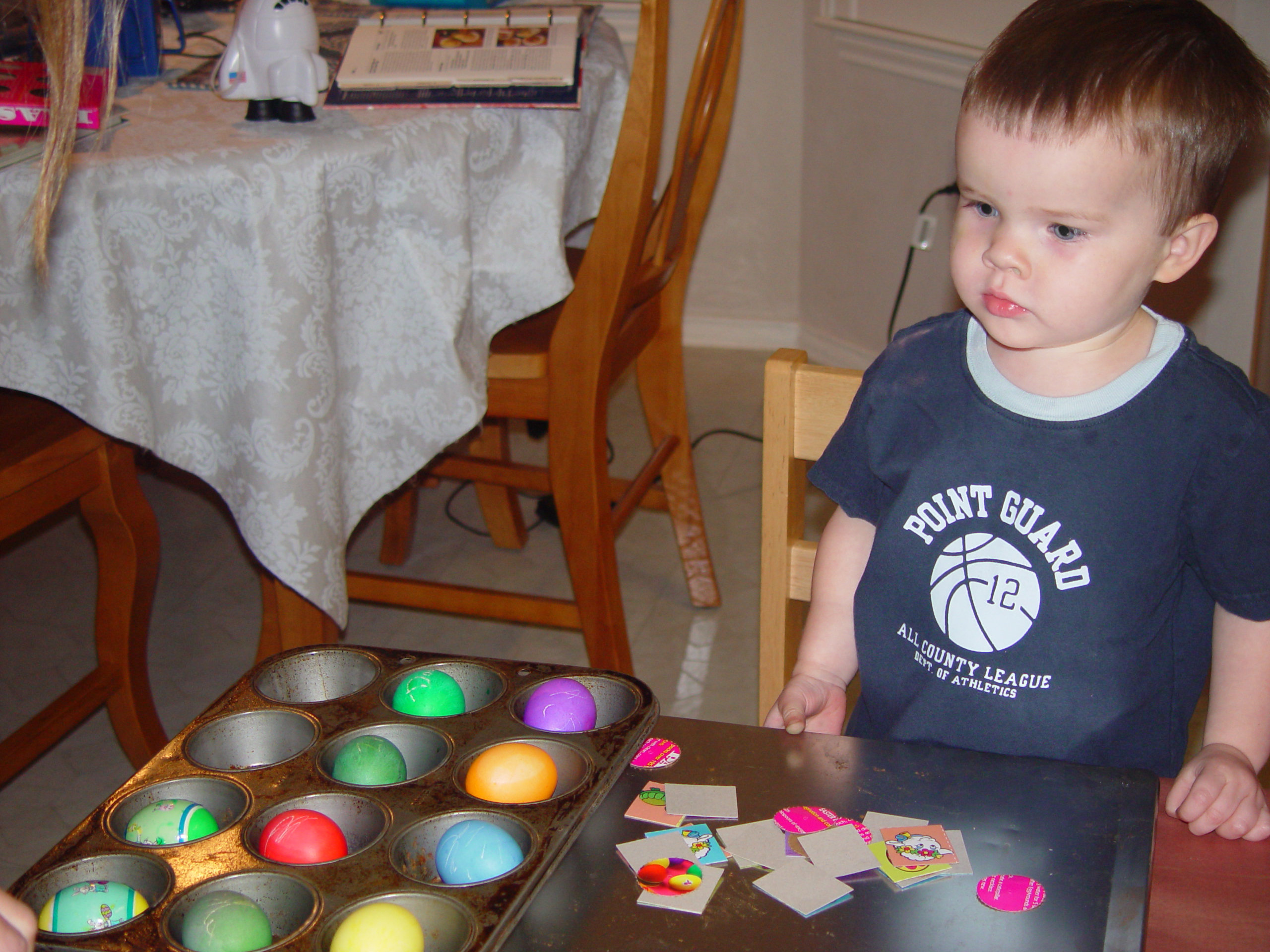 Zack's 1st Black Eye, Easter 2005