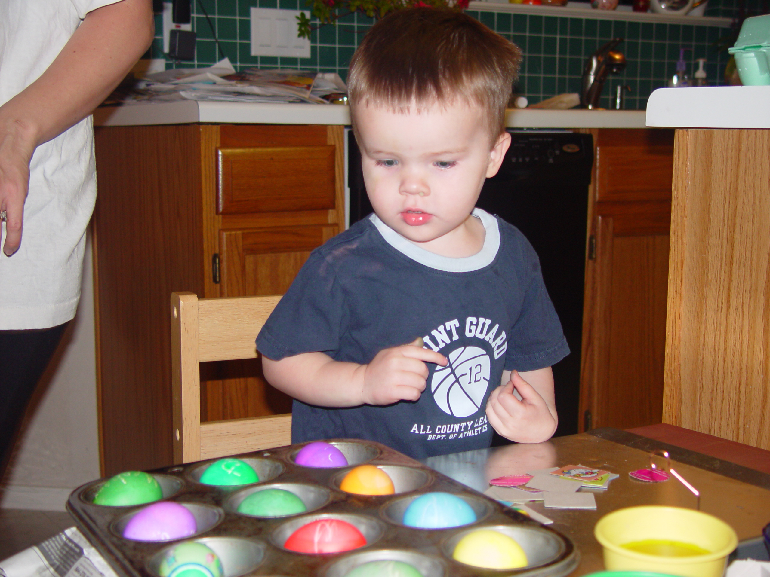 Zack's 1st Black Eye, Easter 2005