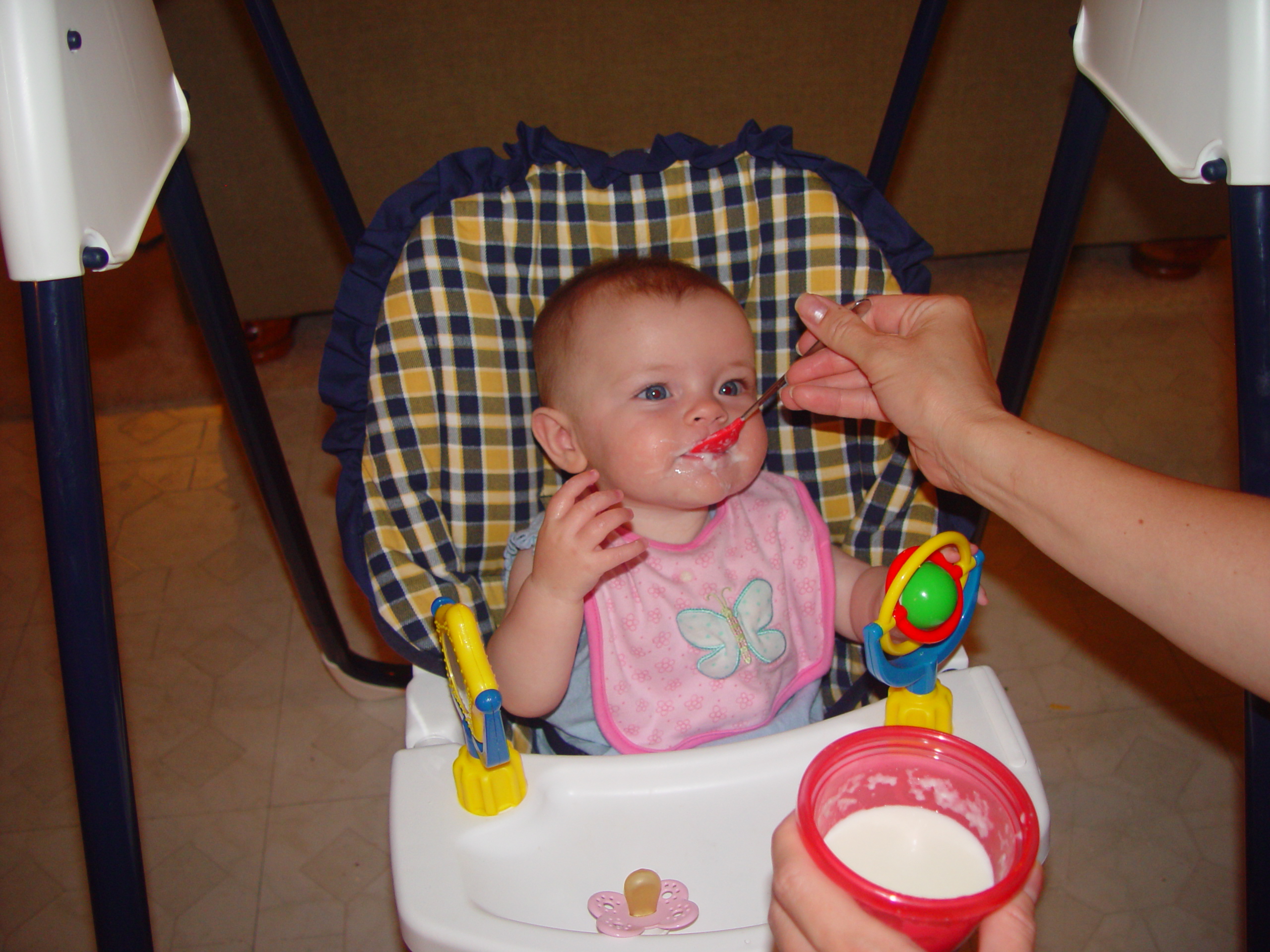 Ava Eats Solid Foods
