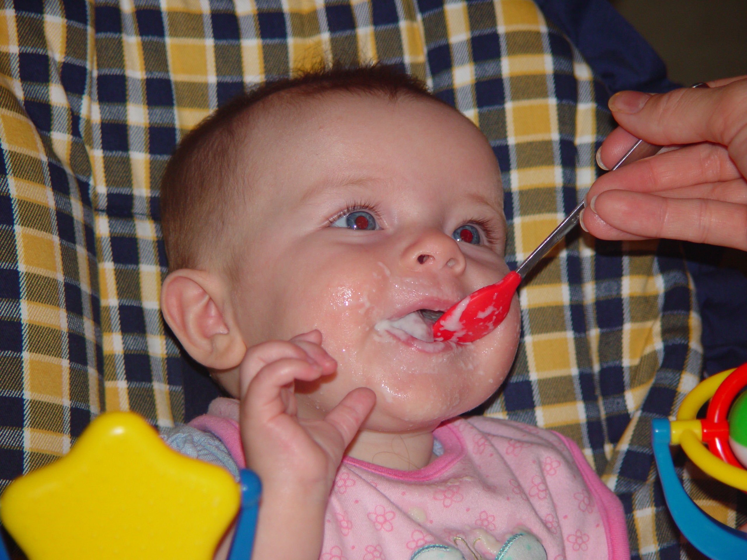 Ava Eats Solid Foods