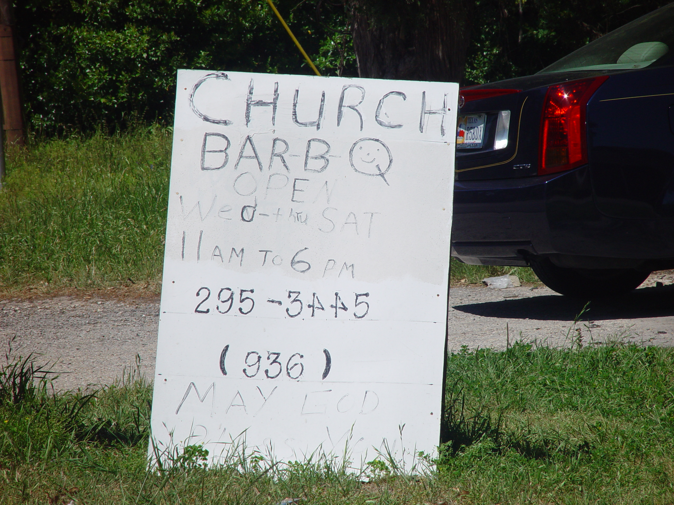 Tri-State Trip - World's Best BBQ: New Zion Missionary Baptist Church's Barbecue (Huntsville, TX)