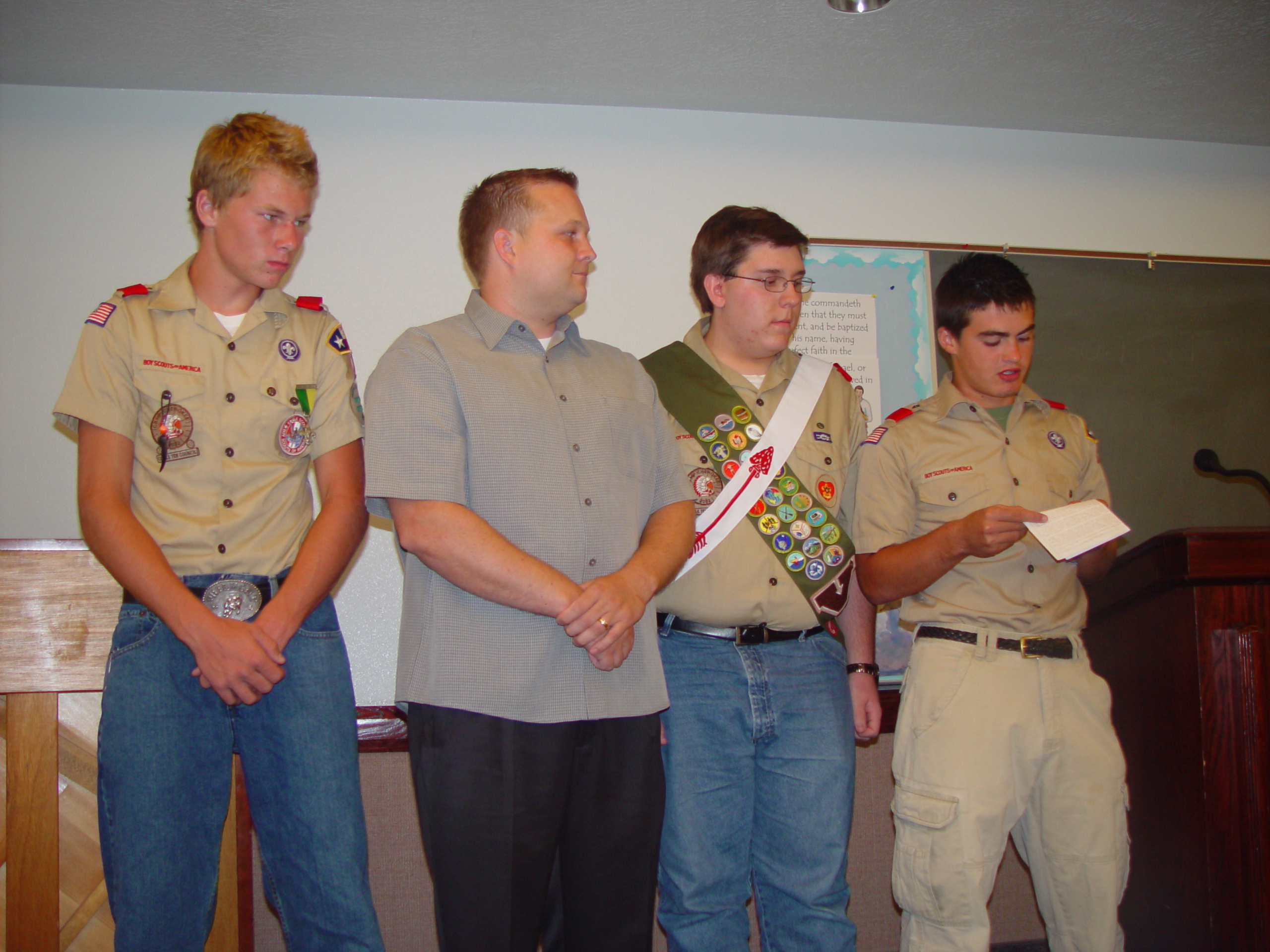 The Israelsen's Come to Visit, Todd Cronin's Eagle Scout Court of Honor