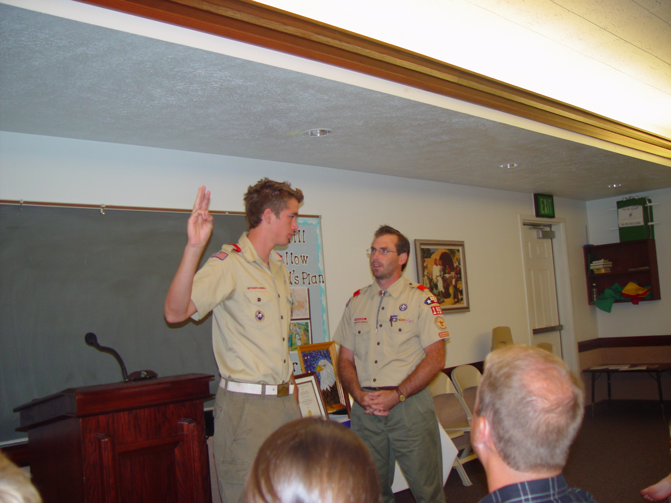 The Israelsen's Come to Visit, Todd Cronin's Eagle Scout Court of Honor