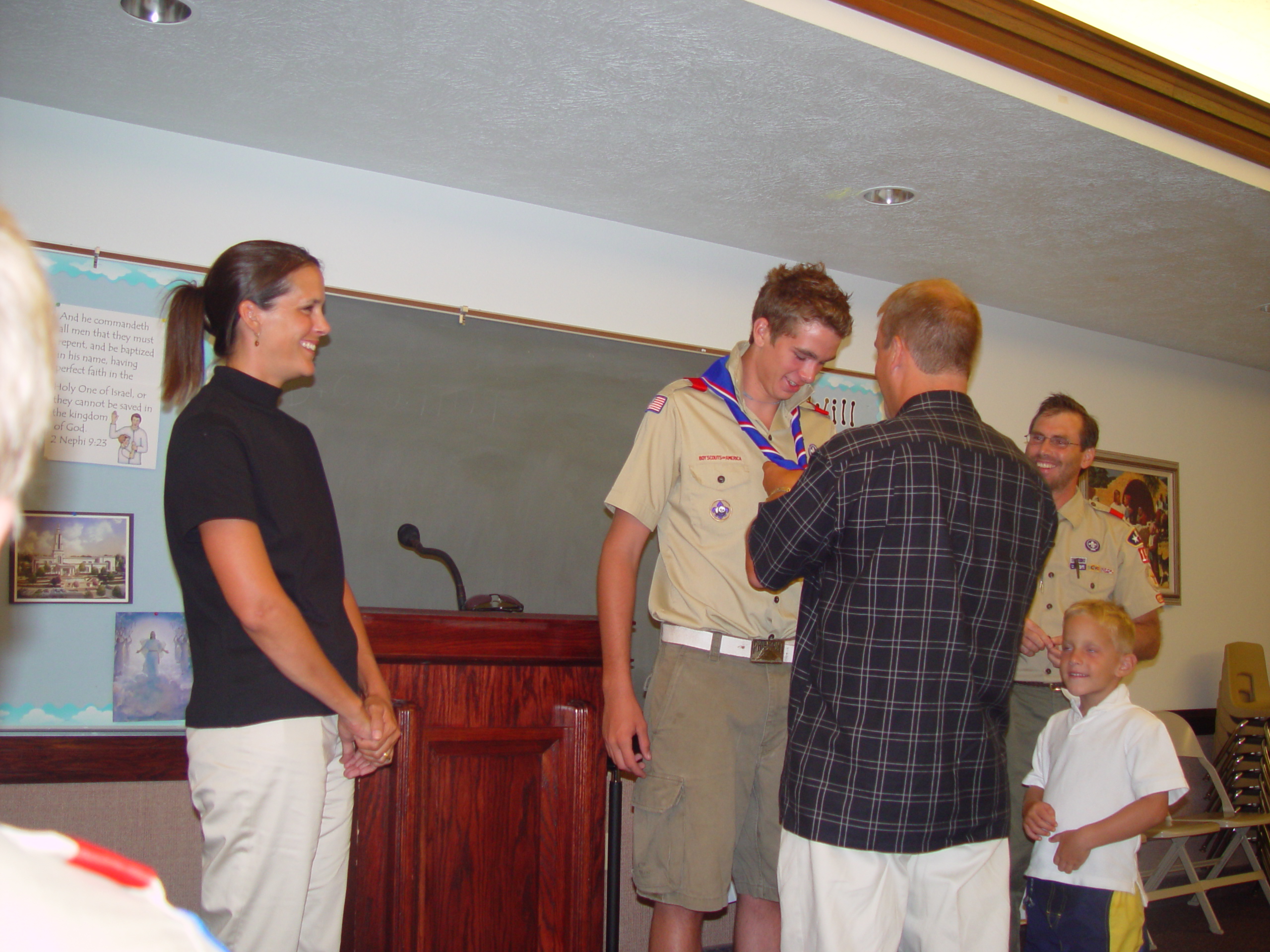 The Israelsen's Come to Visit, Todd Cronin's Eagle Scout Court of Honor