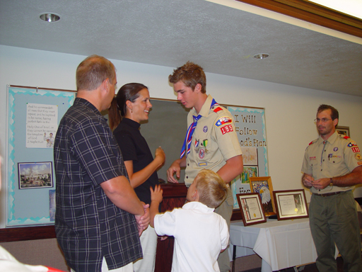 The Israelsen's Come to Visit, Todd Cronin's Eagle Scout Court of Honor