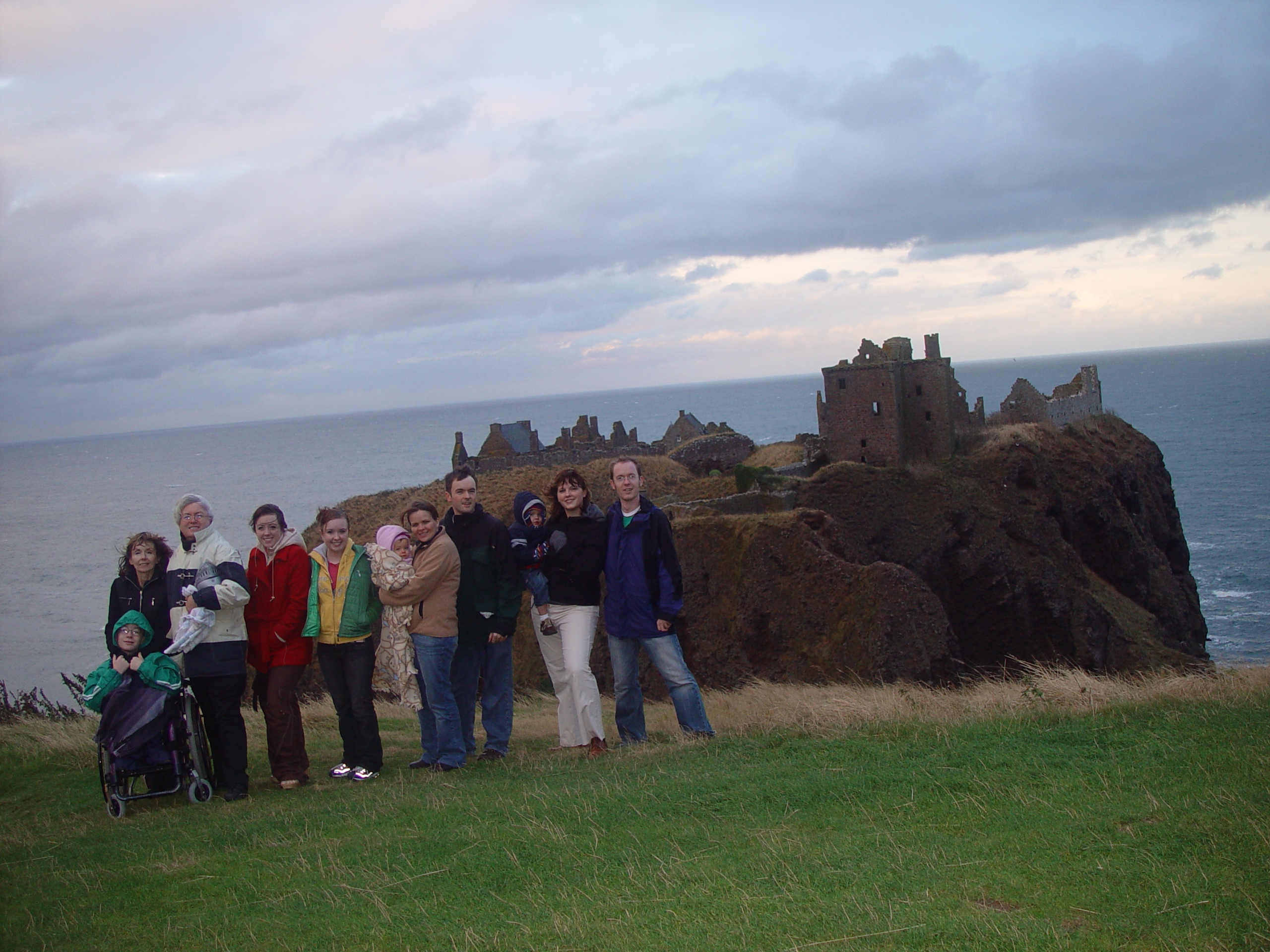 Europe Trip 2005 - Scotland Day 5 (Dunnottar Castle, Dundee: The Scott Boys (Michael, Wayne, & Lee), Betty & Jean))