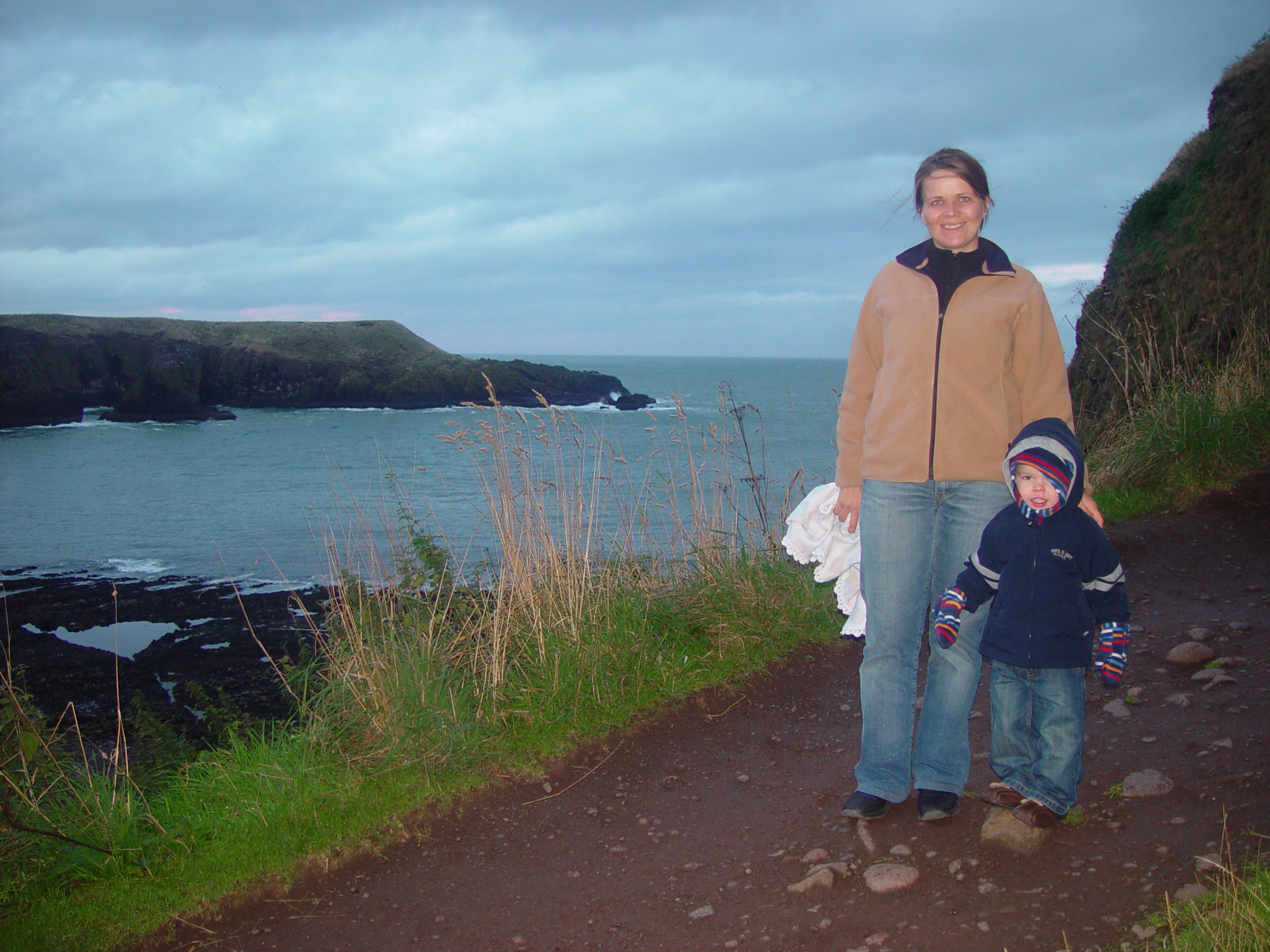 Europe Trip 2005 - Scotland Day 5 (Dunnottar Castle, Dundee: The Scott Boys (Michael, Wayne, & Lee), Betty & Jean))