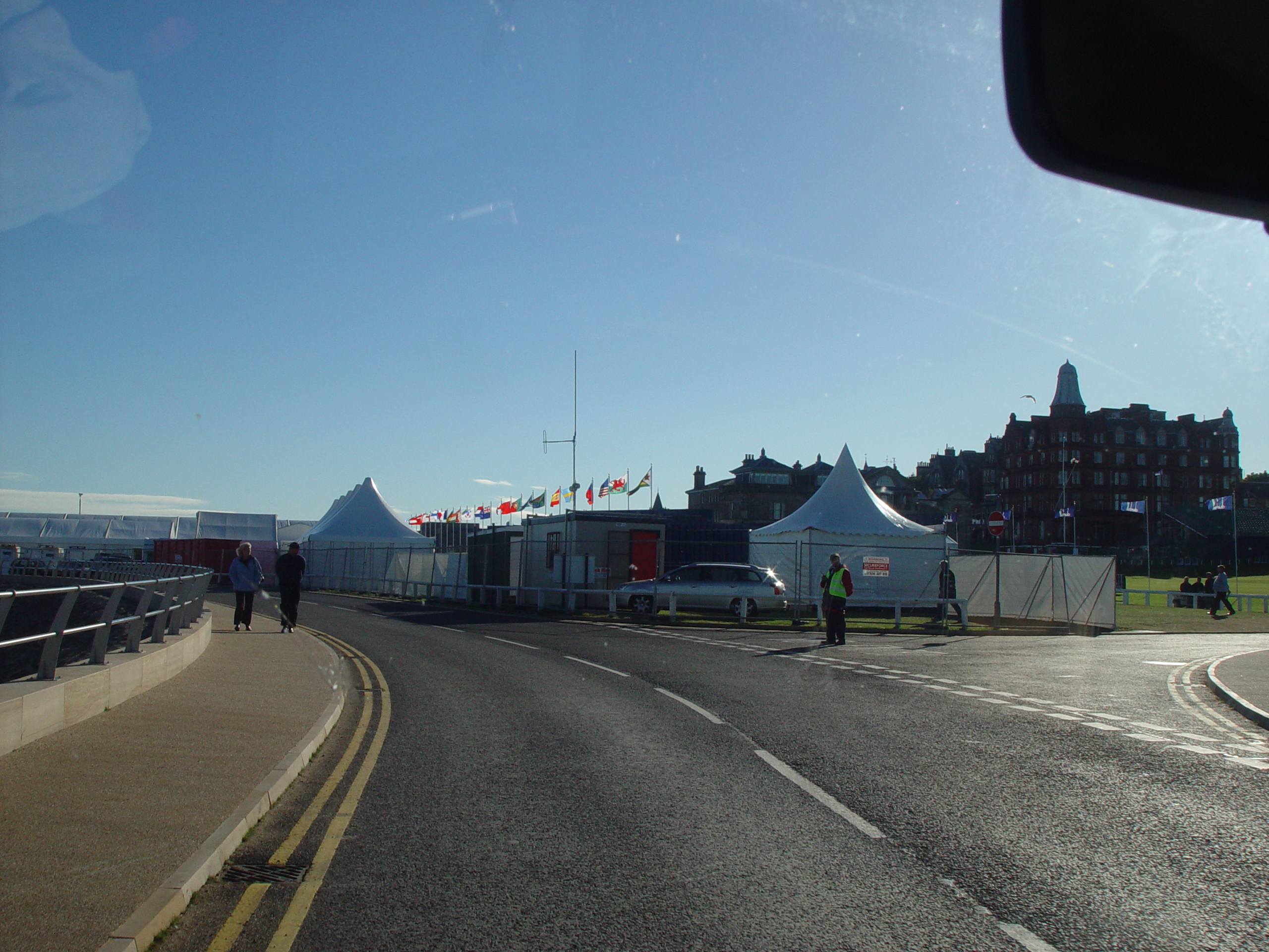 Europe Trip 2005 - Scotland Day 6 (St. Andrews: Old Course, Ahmad Rashad, Dunhill Links, St. Andrews Cathedral)