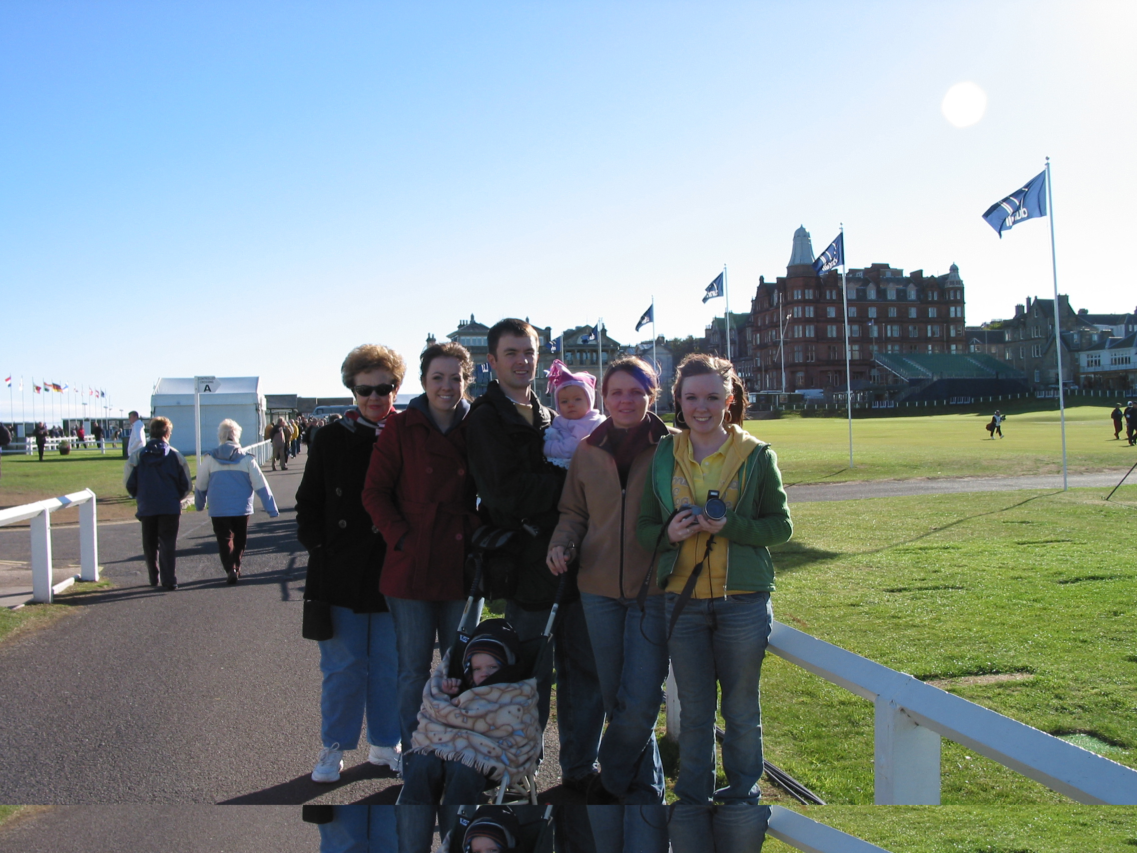 Europe Trip 2005 - Scotland Day 6 (St. Andrews: Old Course, Ahmad Rashad, Dunhill Links, St. Andrews Cathedral)