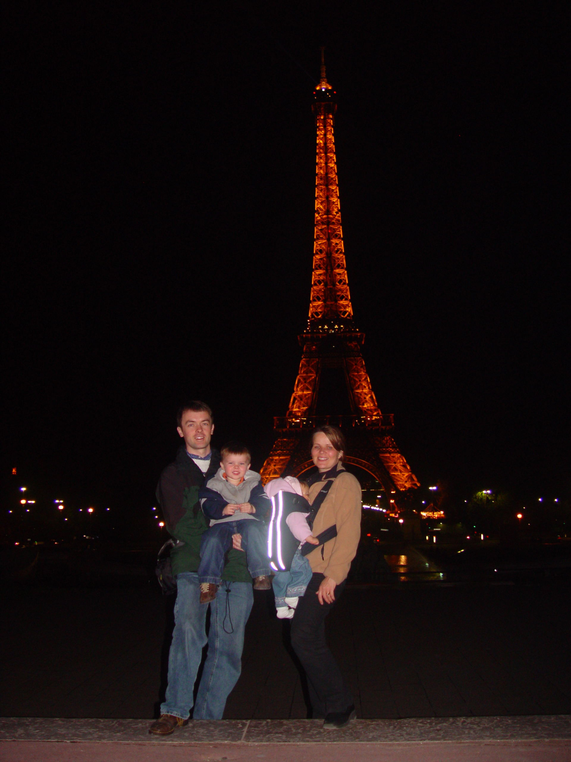 Europe Trip 2005 - France (Paris - The Eiffel Tower at Night, Night Cruise on the River Seine, Drive to Switzerland)