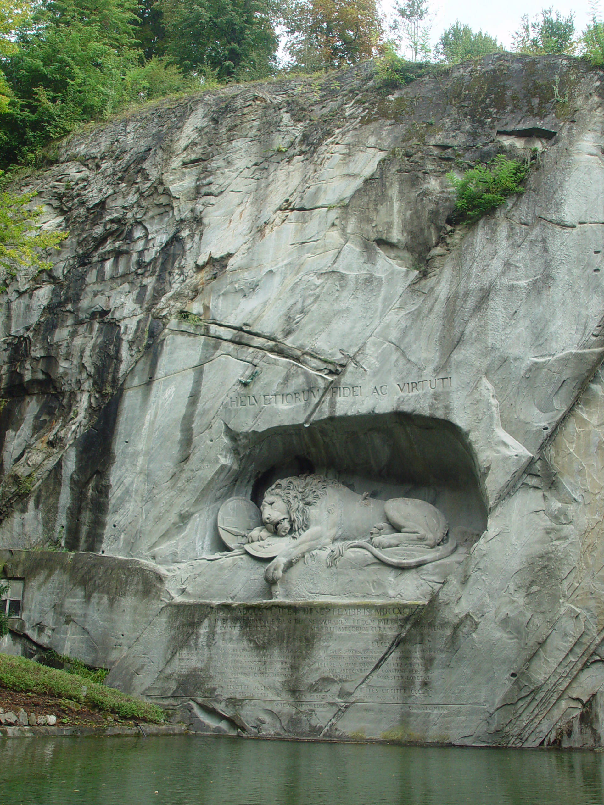 Europe Trip 2005 - Switzerland (Lucerne - The Lion Monument, Swiss Fondue, Scary Masks)