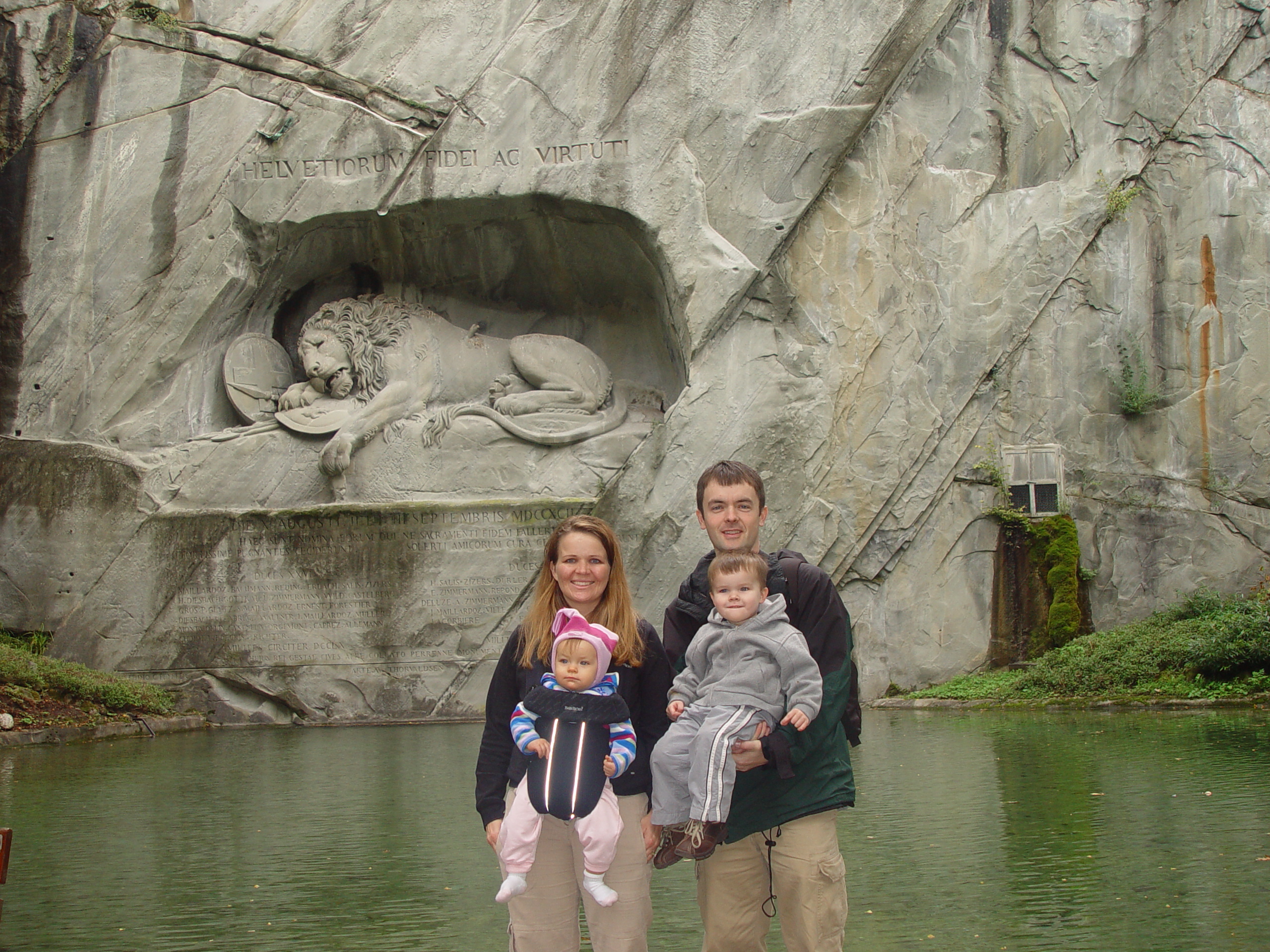 Europe Trip 2005 - Switzerland (Lucerne - The Lion Monument, Swiss Fondue, Scary Masks)