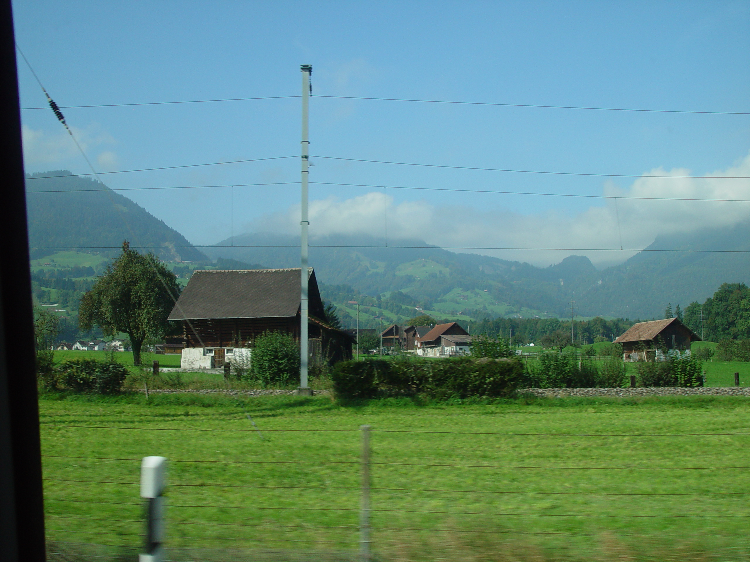 Europe Trip 2005 - Switzerland (Driving into the Alps)