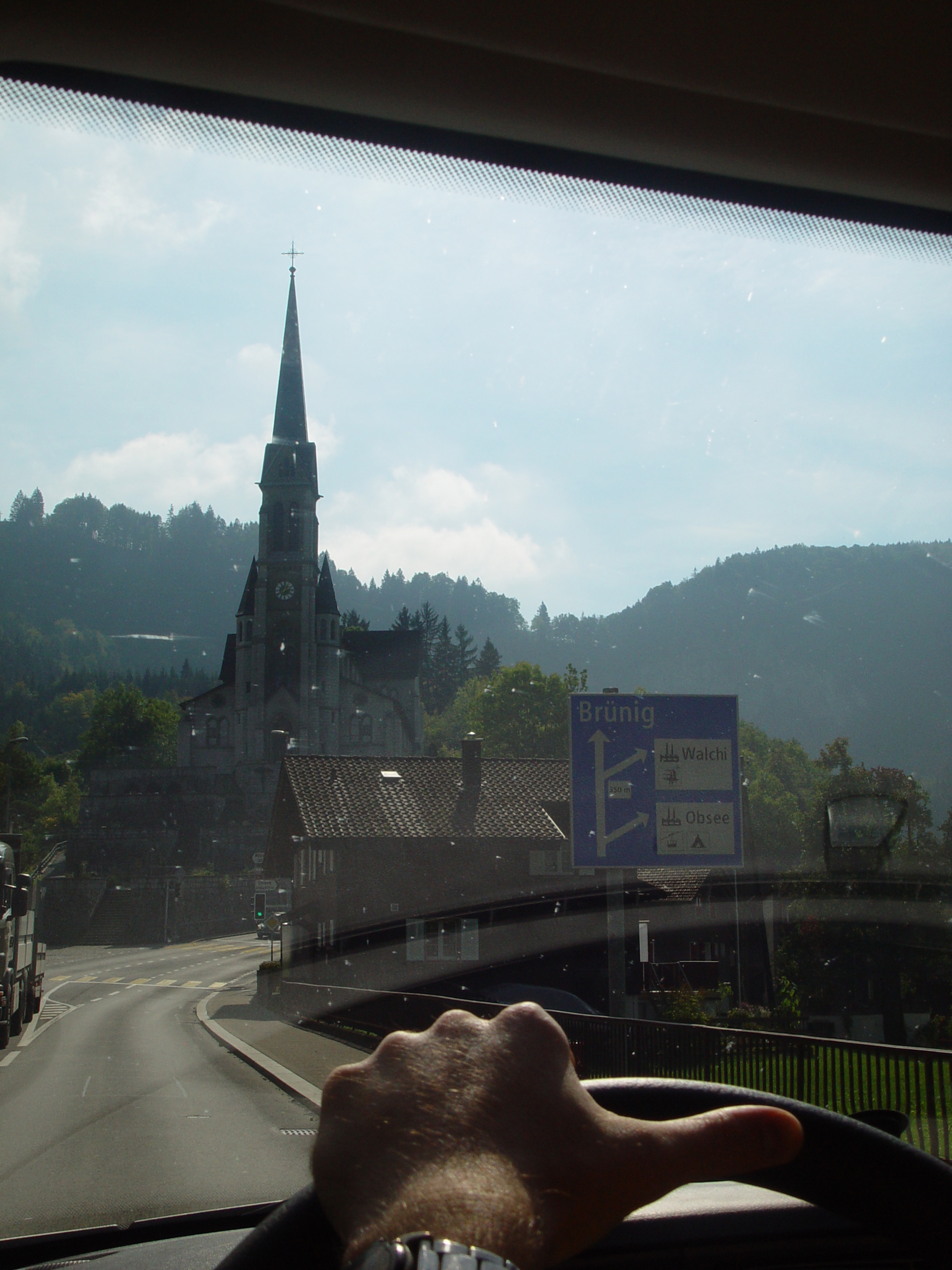 Europe Trip 2005 - Switzerland (Driving into the Alps)