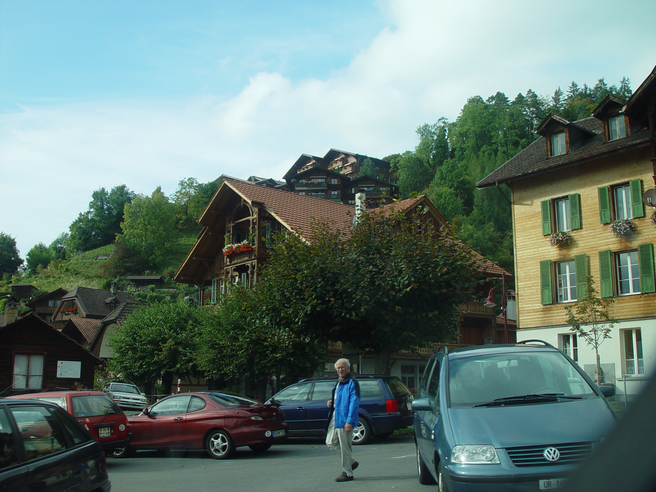 Europe Trip 2005 - Switzerland (Sigisvil - Lodge in the Alps, Swiss Cow Bells, Waterfall Hike, German Potato Salad, Spaetzle)