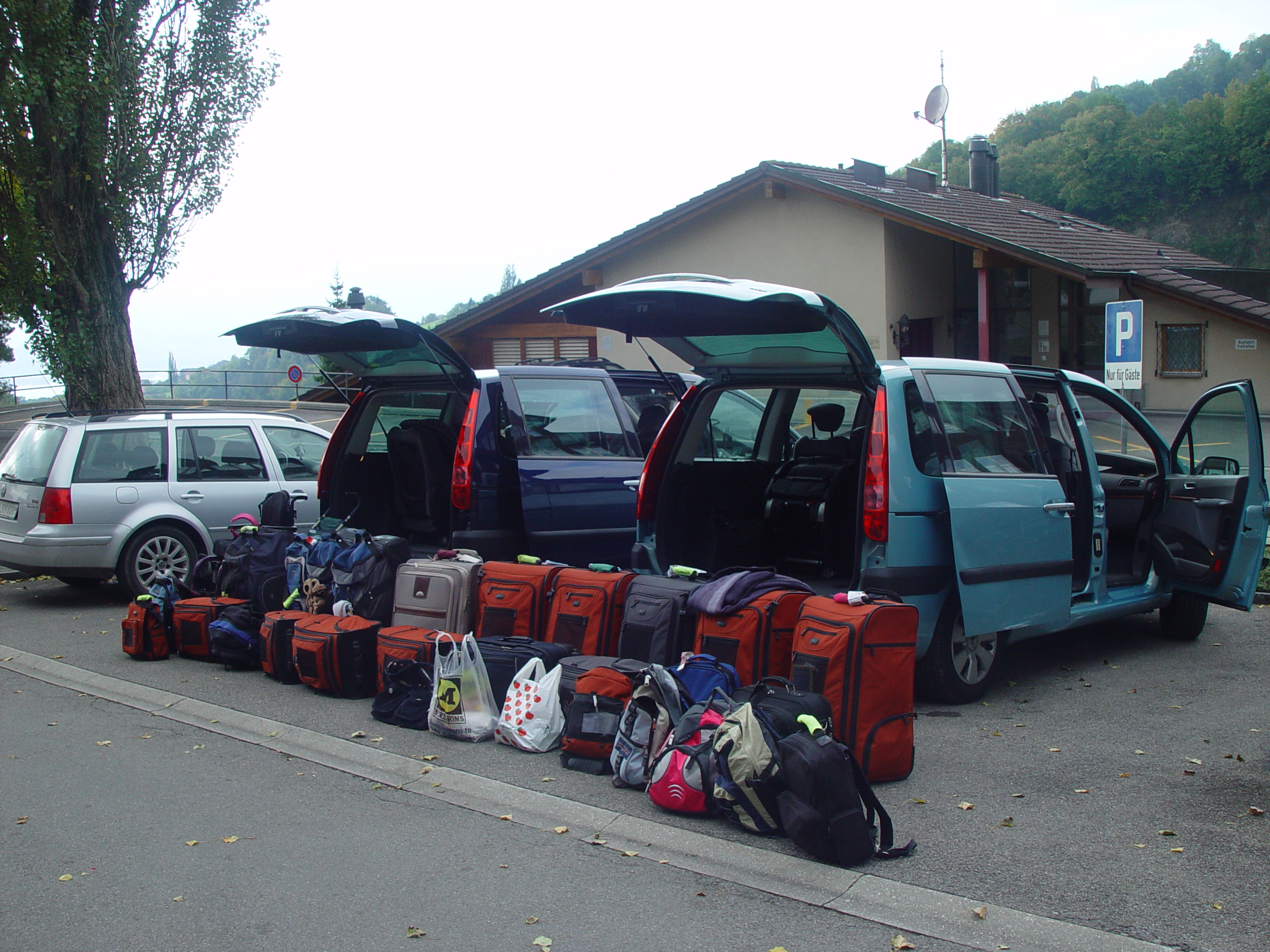Europe Trip 2005 - Switzerland (Sigisvil - Lodge in the Alps, Swiss Cow Bells, Waterfall Hike, German Potato Salad, Spaetzle)