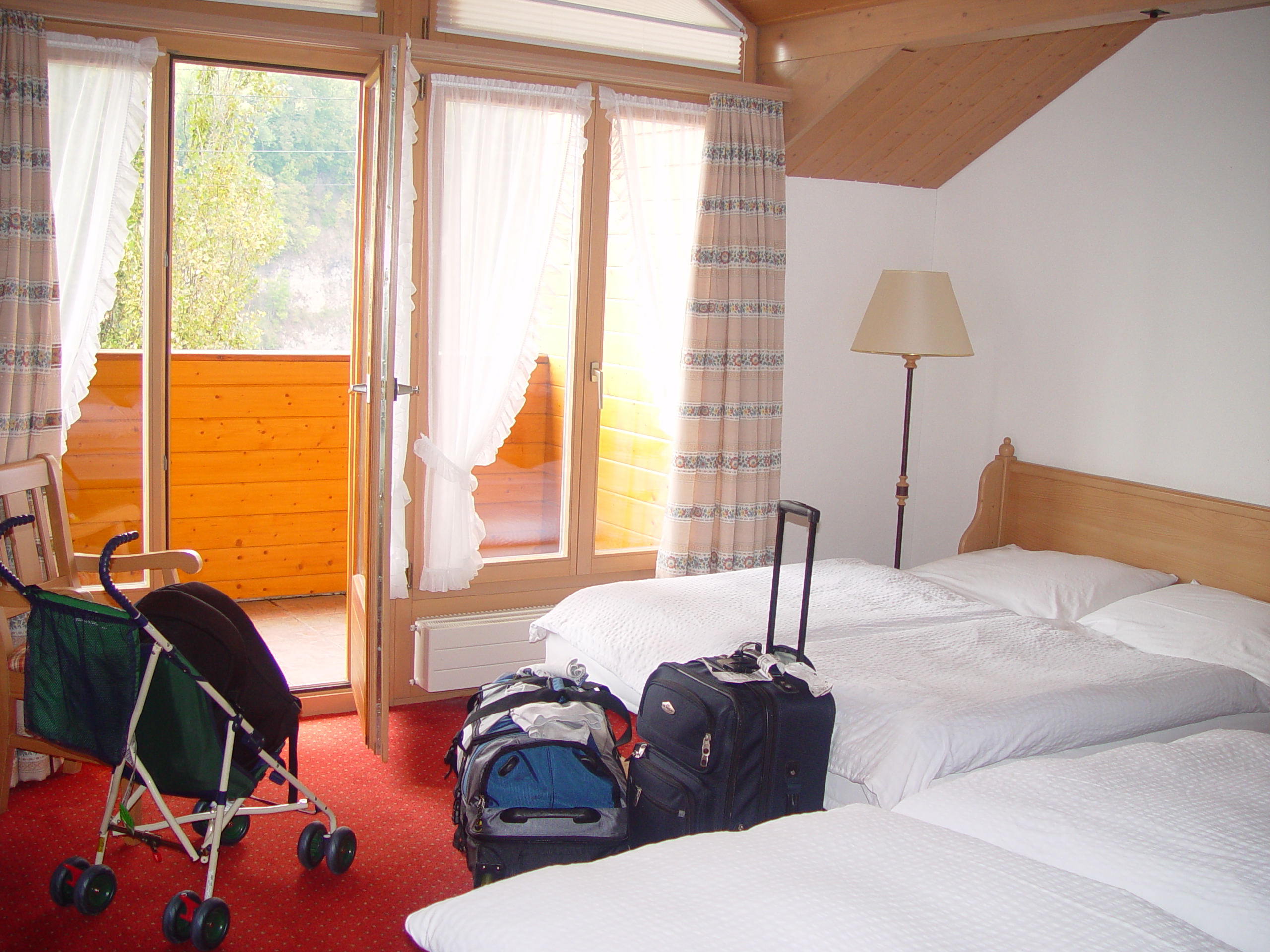 Europe Trip 2005 - Switzerland (Sigisvil - Lodge in the Alps, Swiss Cow Bells, Waterfall Hike, German Potato Salad, Spaetzle)