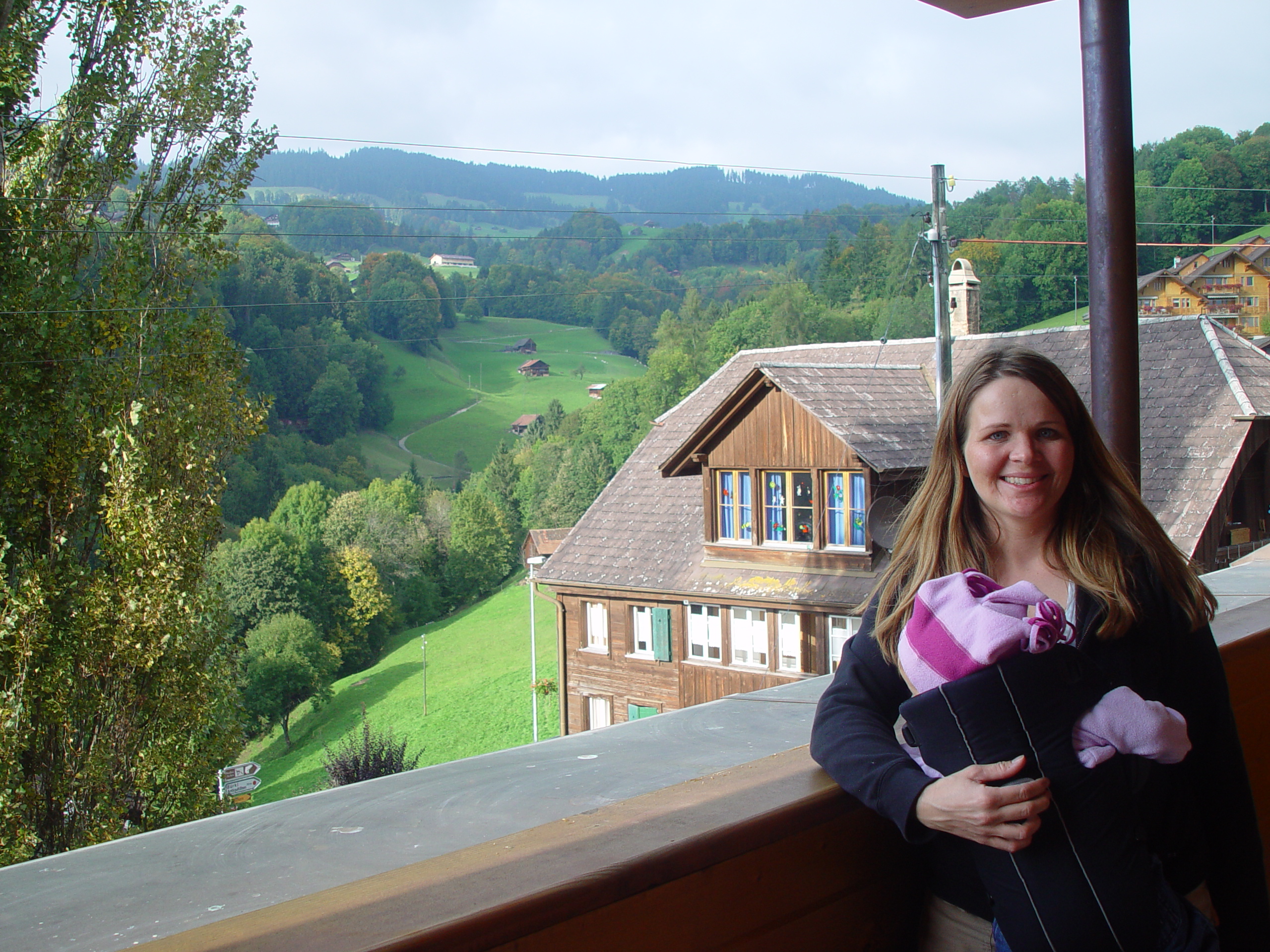 Europe Trip 2005 - Switzerland (Sigisvil - Lodge in the Alps, Swiss Cow Bells, Waterfall Hike, German Potato Salad, Spaetzle)