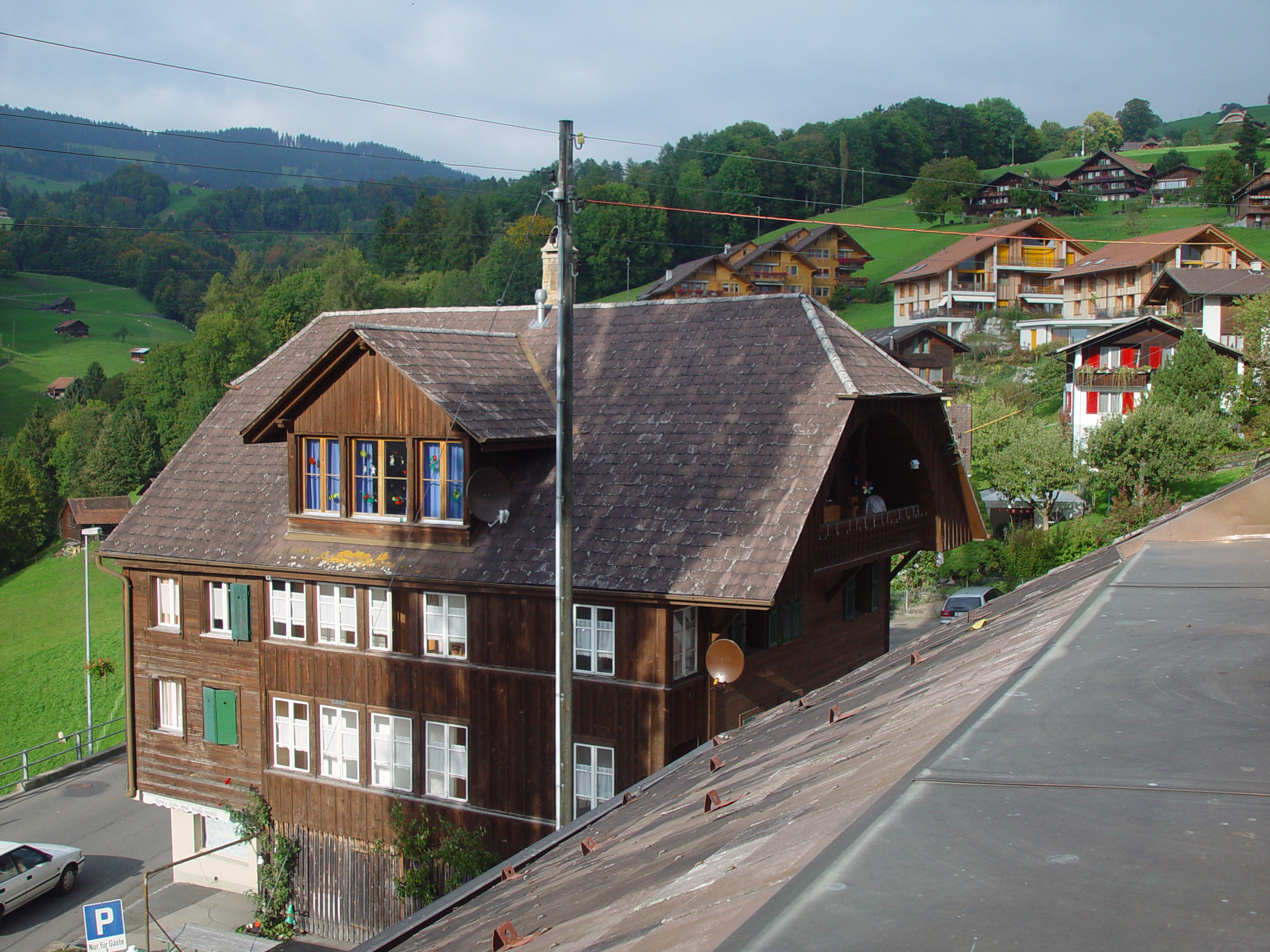 Europe Trip 2005 - Switzerland (Sigisvil - Lodge in the Alps, Swiss Cow Bells, Waterfall Hike, German Potato Salad, Spaetzle)
