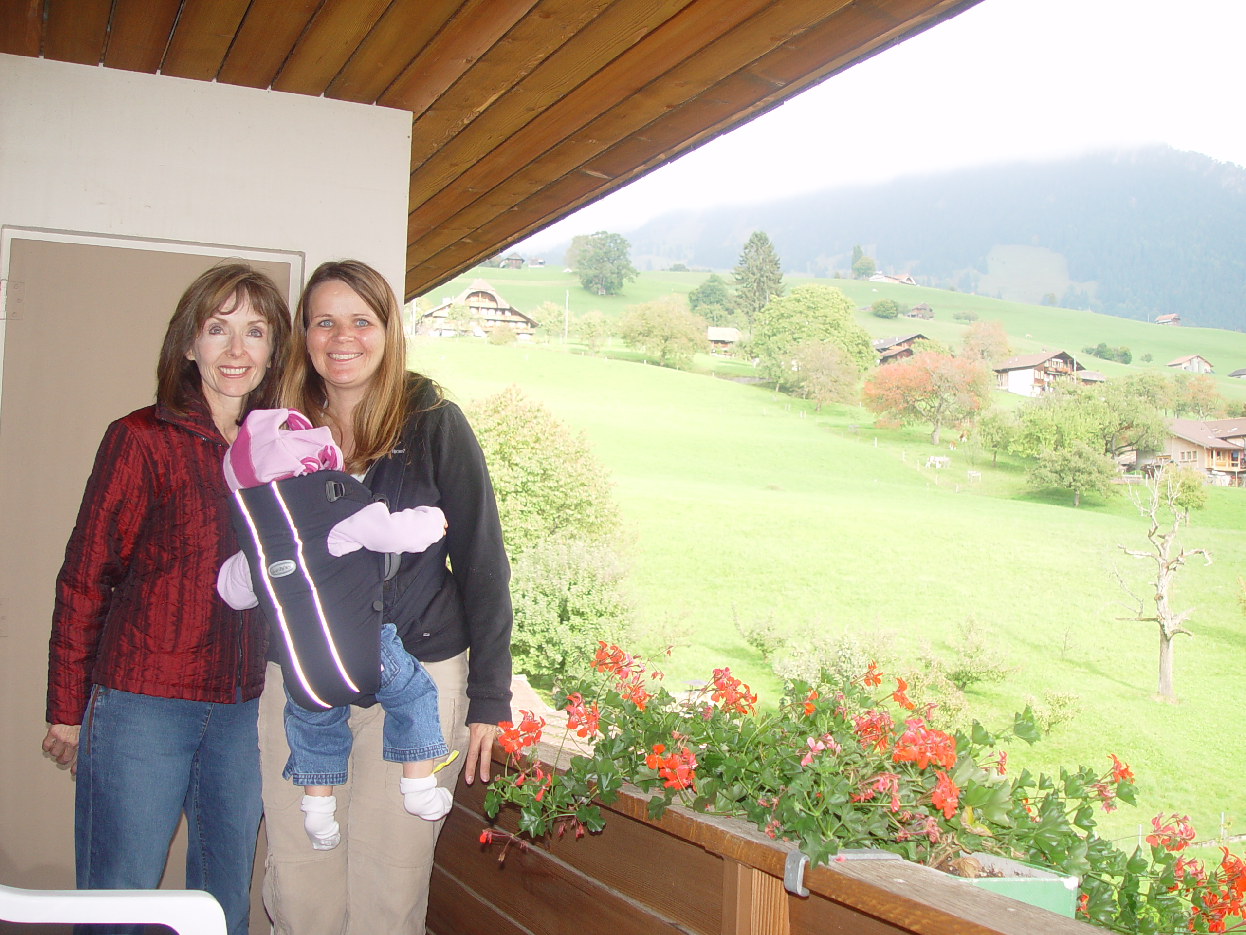 Europe Trip 2005 - Switzerland (Sigisvil - Lodge in the Alps, Swiss Cow Bells, Waterfall Hike, German Potato Salad, Spaetzle)