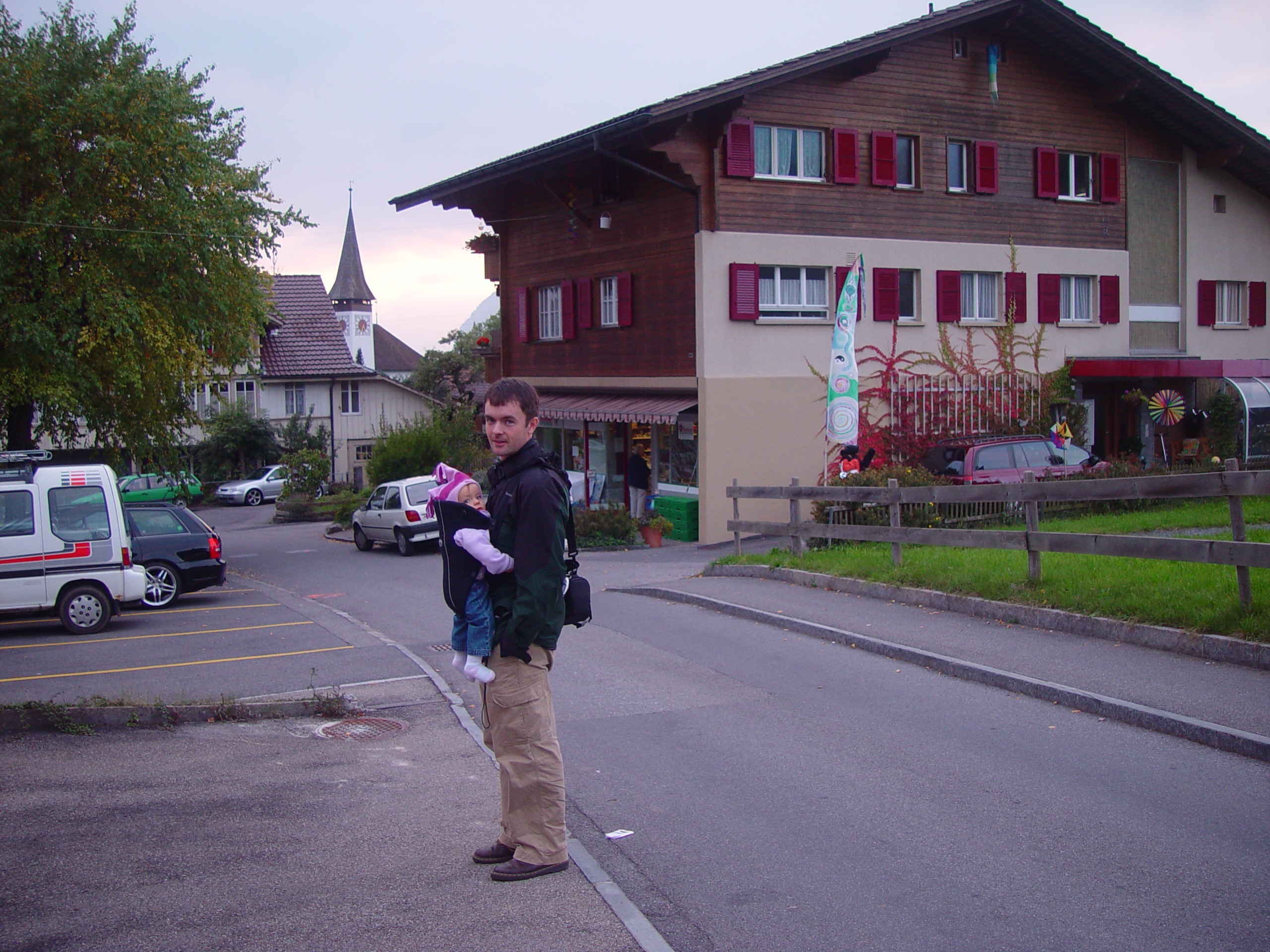Europe Trip 2005 - Switzerland (Sigisvil - Lodge in the Alps, Swiss Cow Bells, Waterfall Hike, German Potato Salad, Spaetzle)