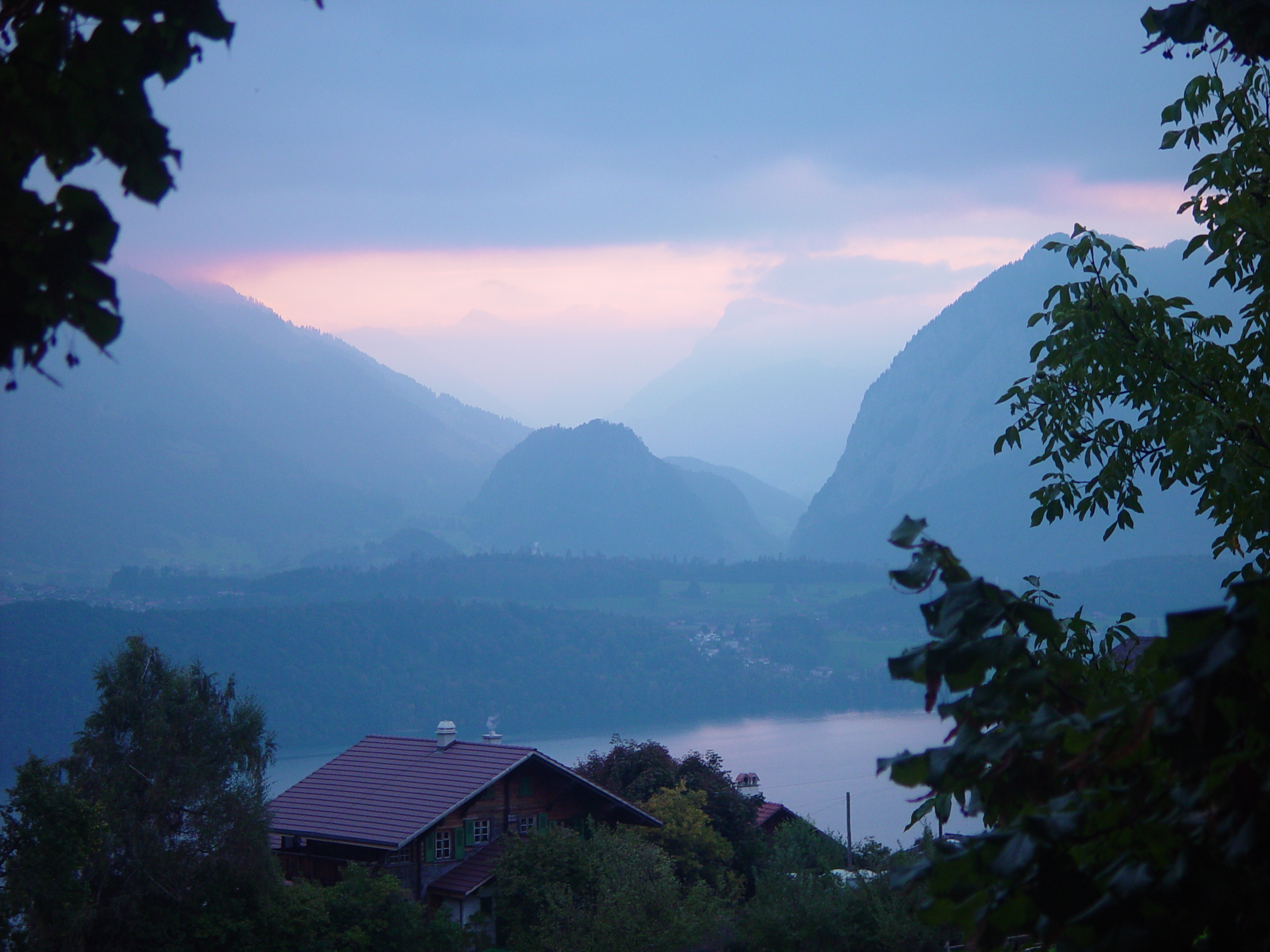 Europe Trip 2005 - Switzerland (Sigisvil - Lodge in the Alps, Swiss Cow Bells, Waterfall Hike, German Potato Salad, Spaetzle)