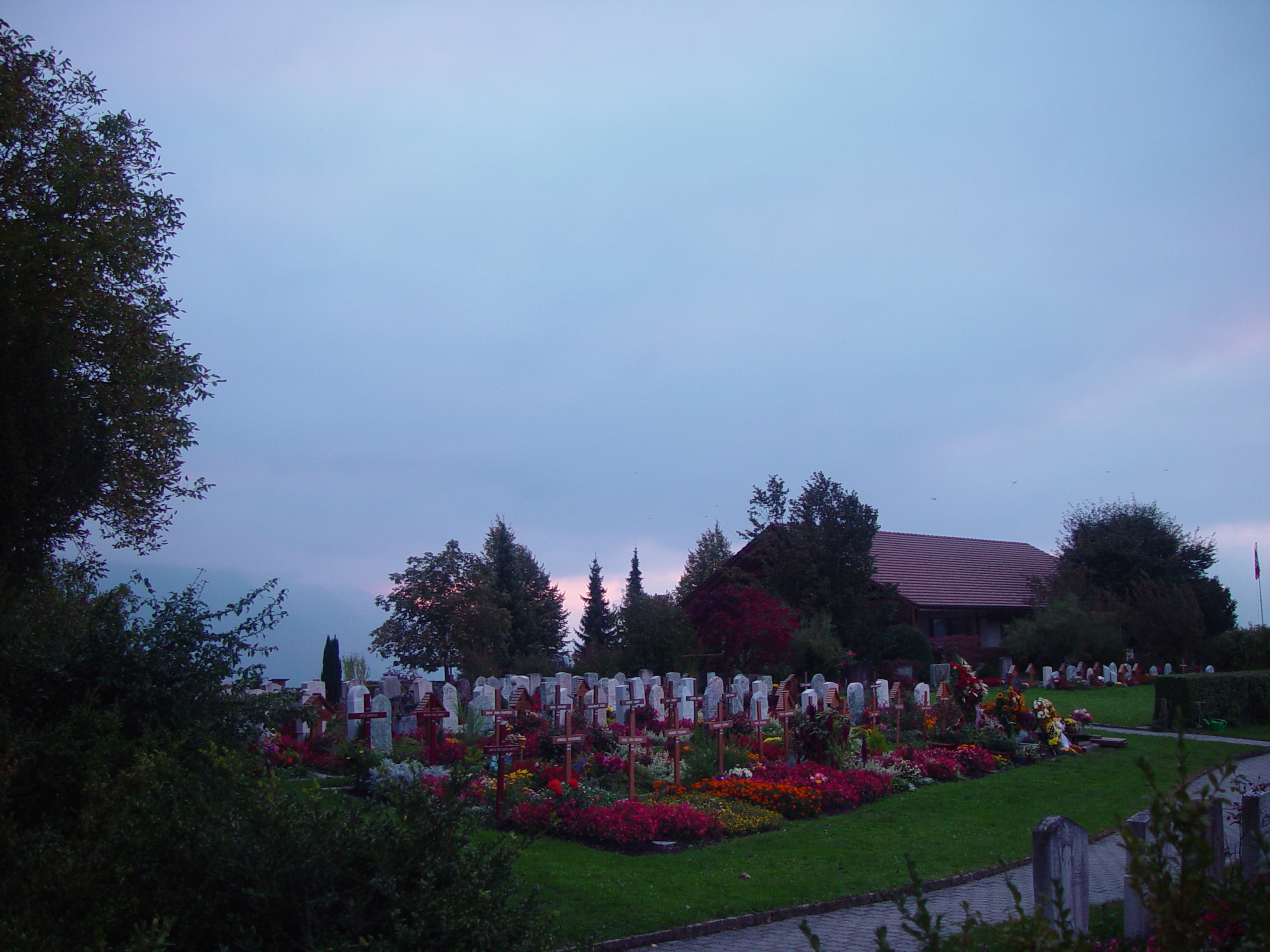 Europe Trip 2005 - Switzerland (Sigisvil - Lodge in the Alps, Swiss Cow Bells, Waterfall Hike, German Potato Salad, Spaetzle)