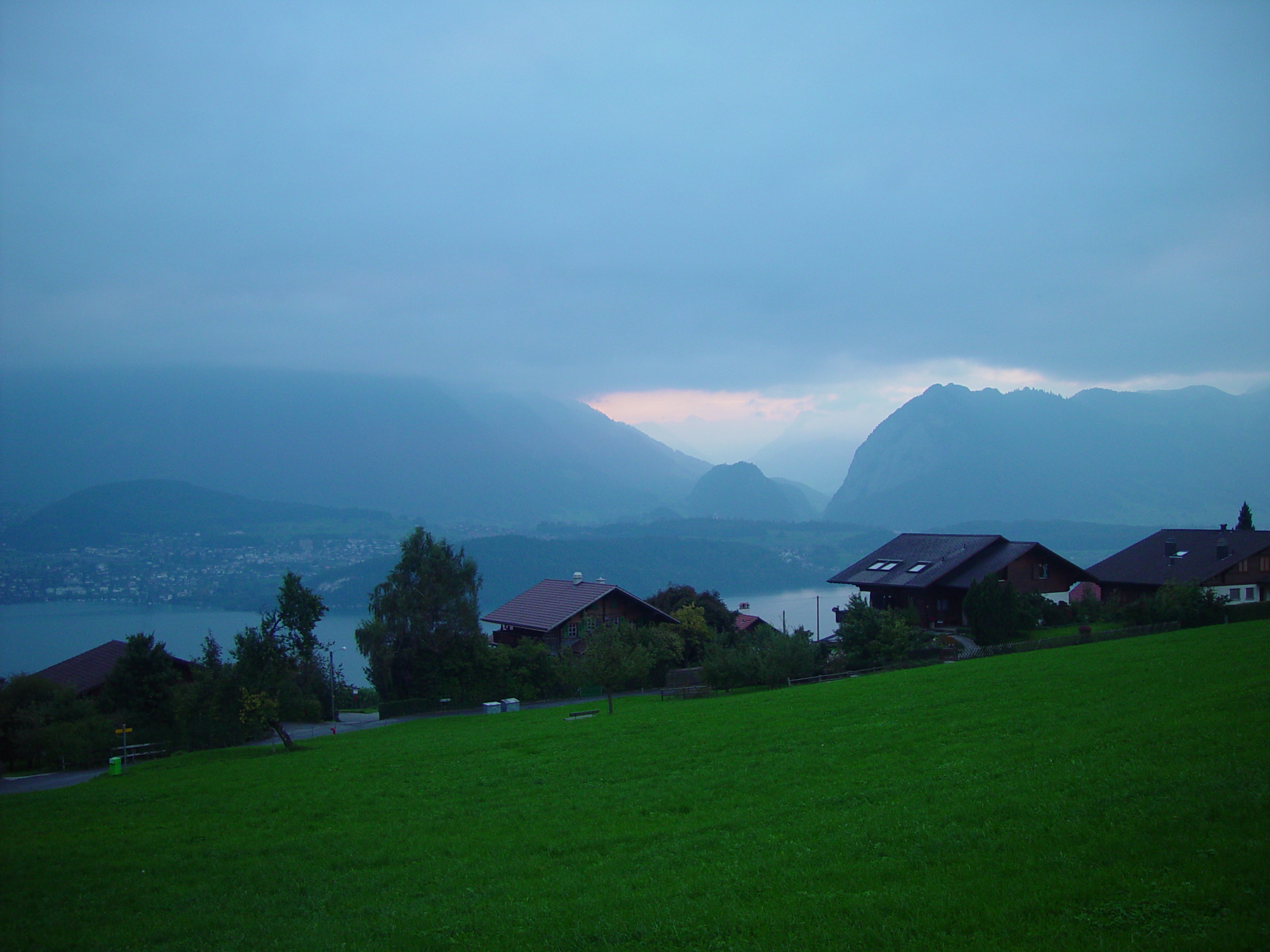 Europe Trip 2005 - Switzerland (Sigisvil - Lodge in the Alps, Swiss Cow Bells, Waterfall Hike, German Potato Salad, Spaetzle)
