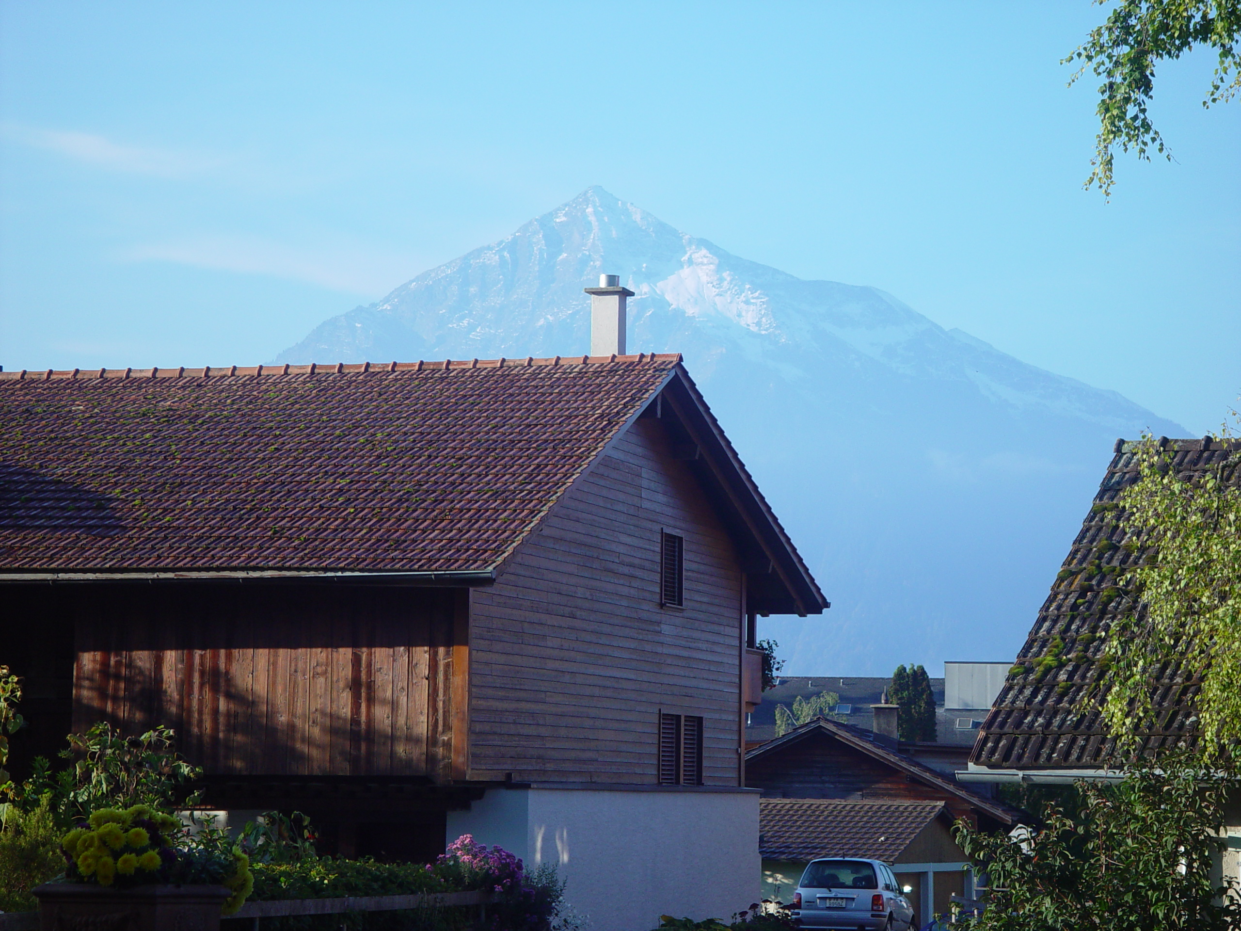 Europe Trip 2005 - Switzerland (Sigisvil - Lodge in the Alps, Swiss Cow Bells, Waterfall Hike, German Potato Salad, Spaetzle)