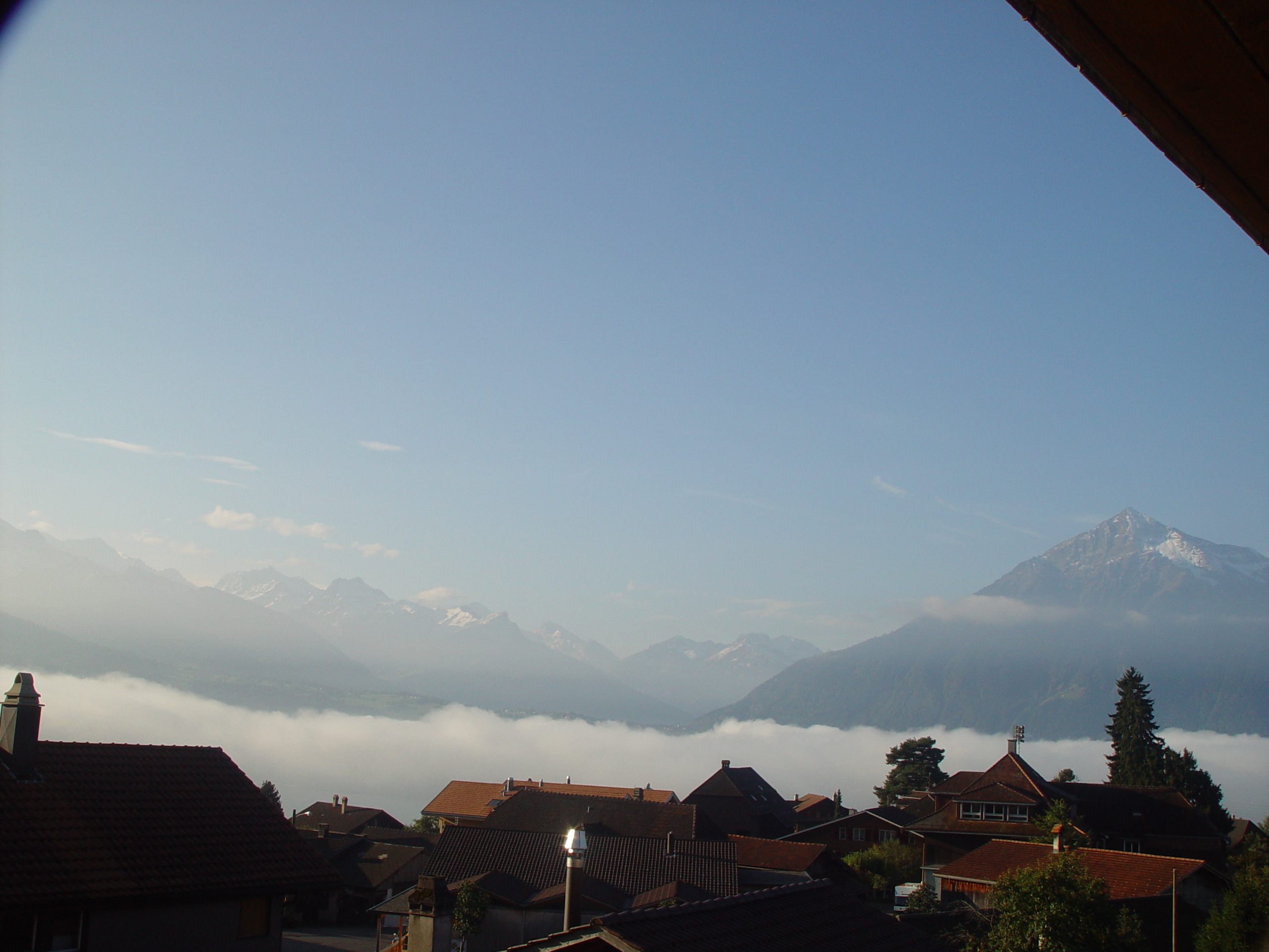 Europe Trip 2005 - Switzerland (Sigisvil - Lodge in the Alps, Swiss Cow Bells, Waterfall Hike, German Potato Salad, Spaetzle)