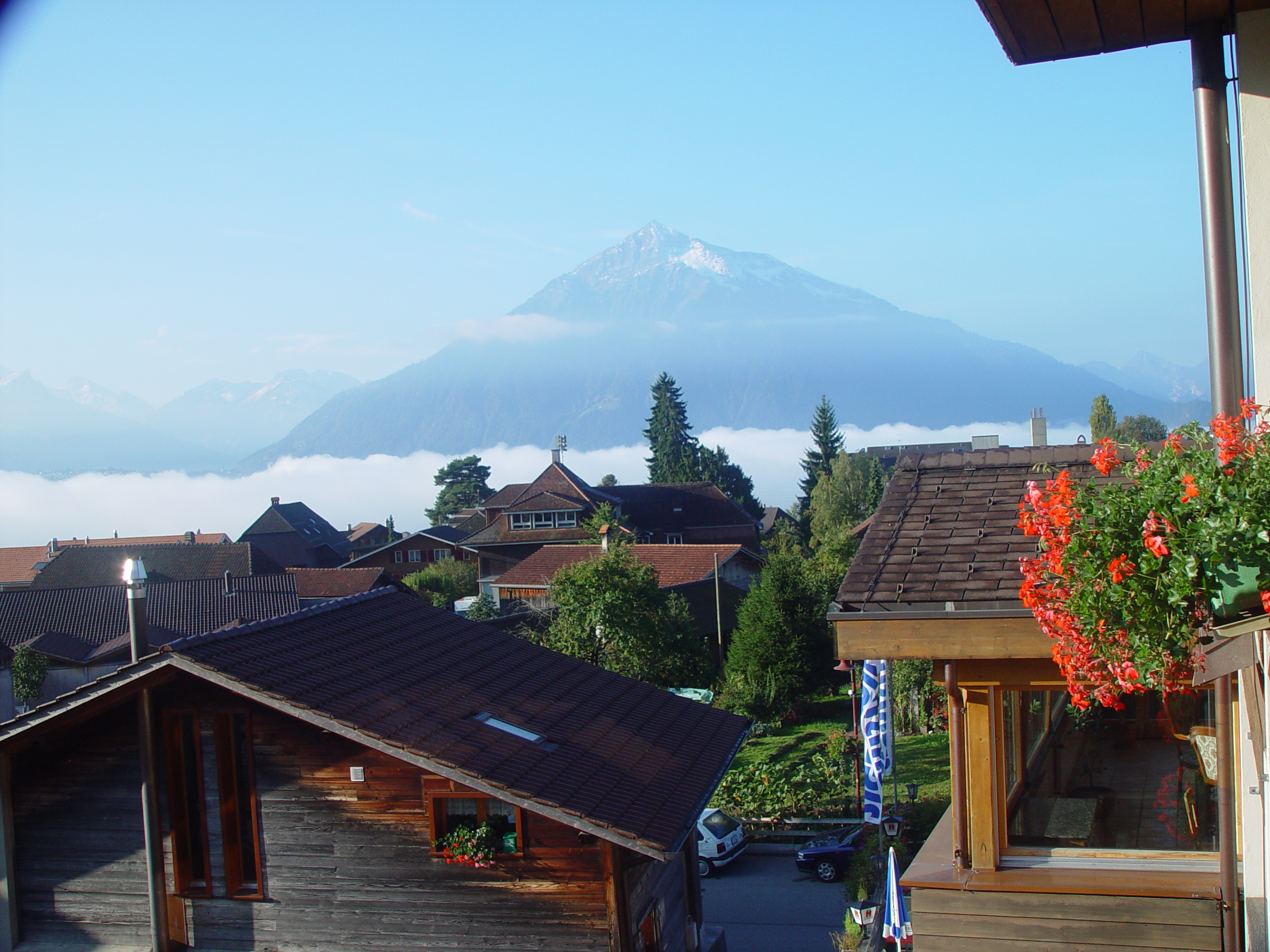 Europe Trip 2005 - Switzerland (Sigisvil - Lodge in the Alps, Swiss Cow Bells, Waterfall Hike, German Potato Salad, Spaetzle)