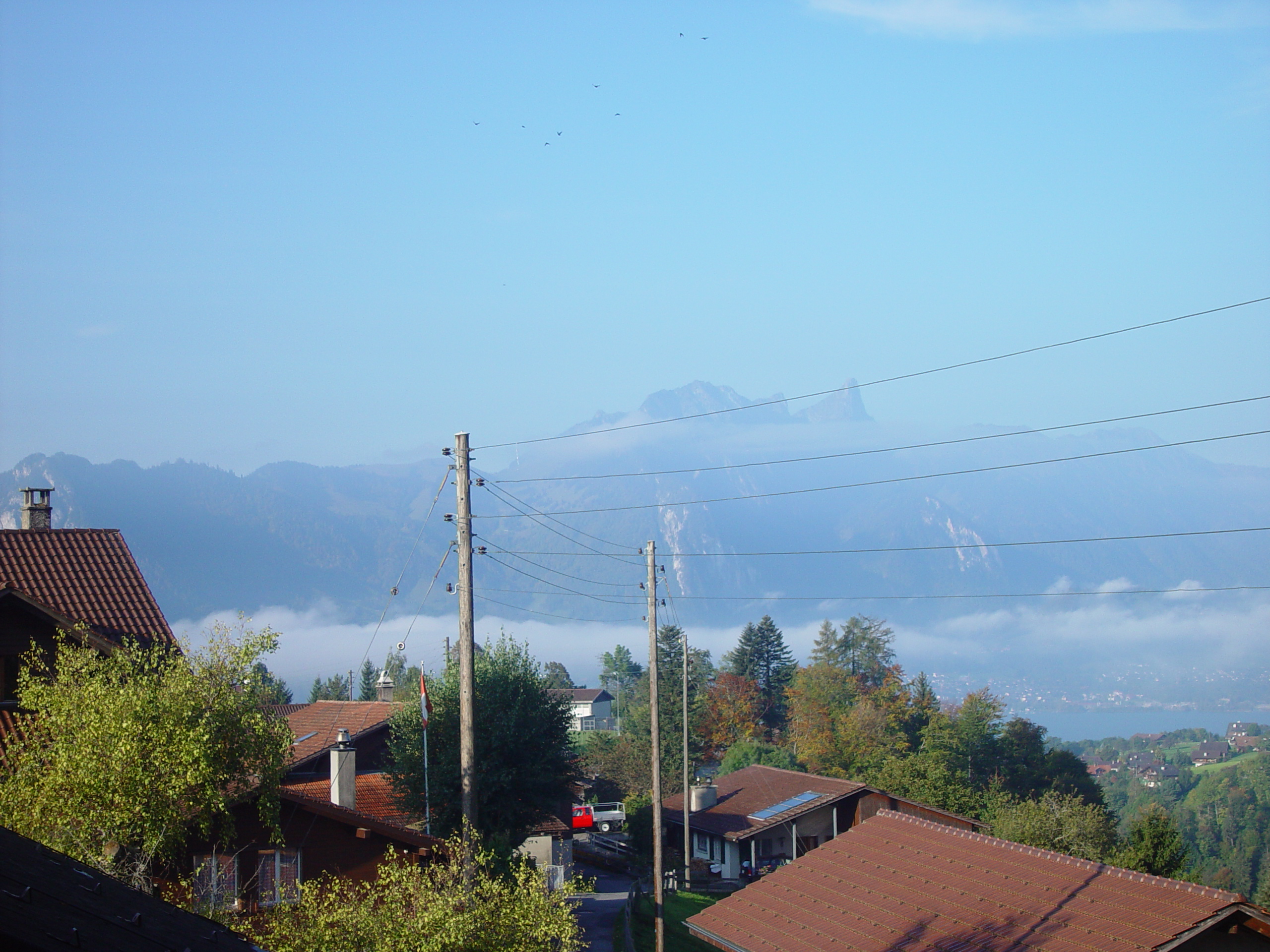 Europe Trip 2005 - Switzerland (Sigisvil - Lodge in the Alps, Swiss Cow Bells, Waterfall Hike, German Potato Salad, Spaetzle)