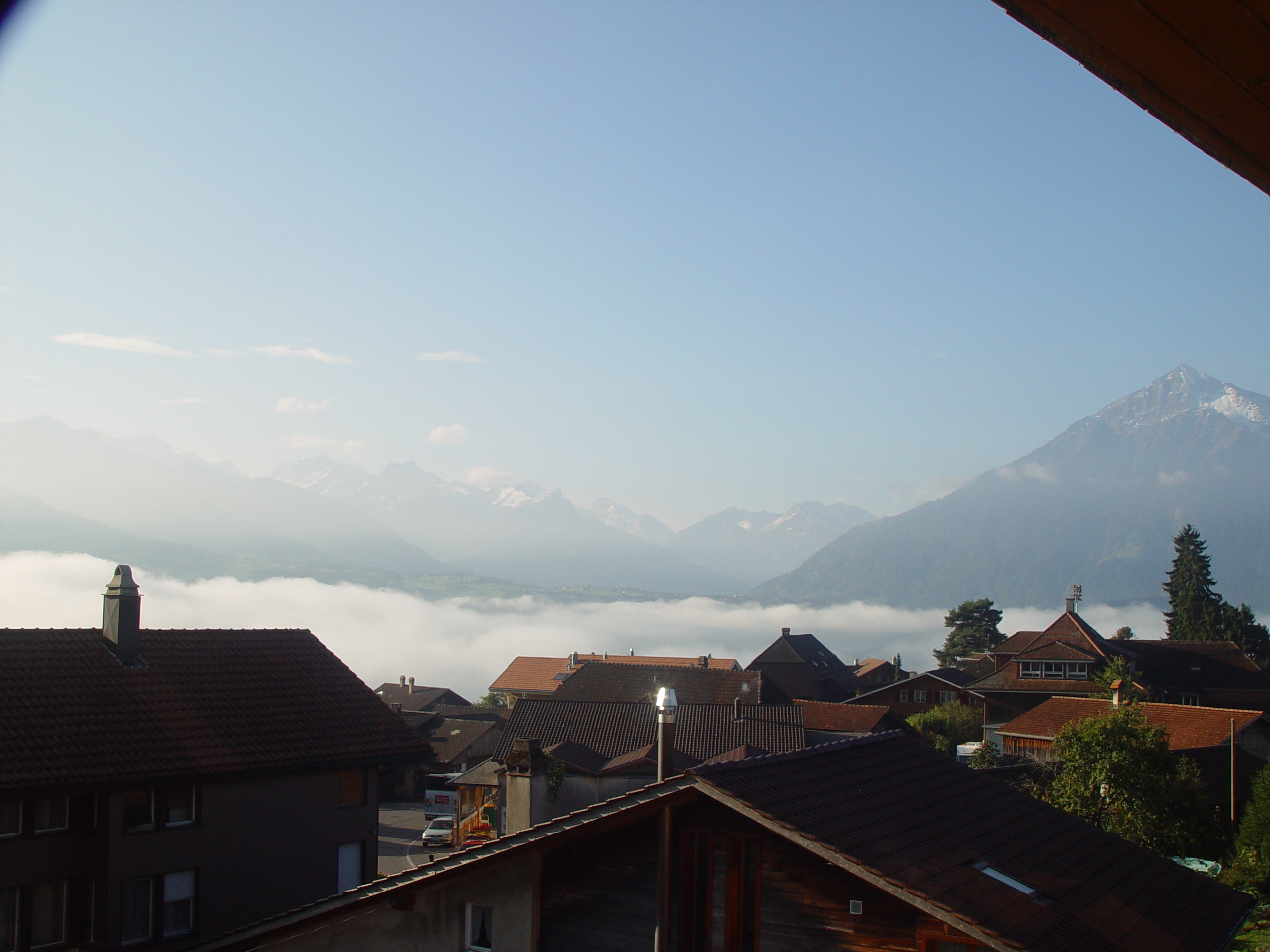 Europe Trip 2005 - Switzerland (Sigisvil - Lodge in the Alps, Swiss Cow Bells, Waterfall Hike, German Potato Salad, Spaetzle)