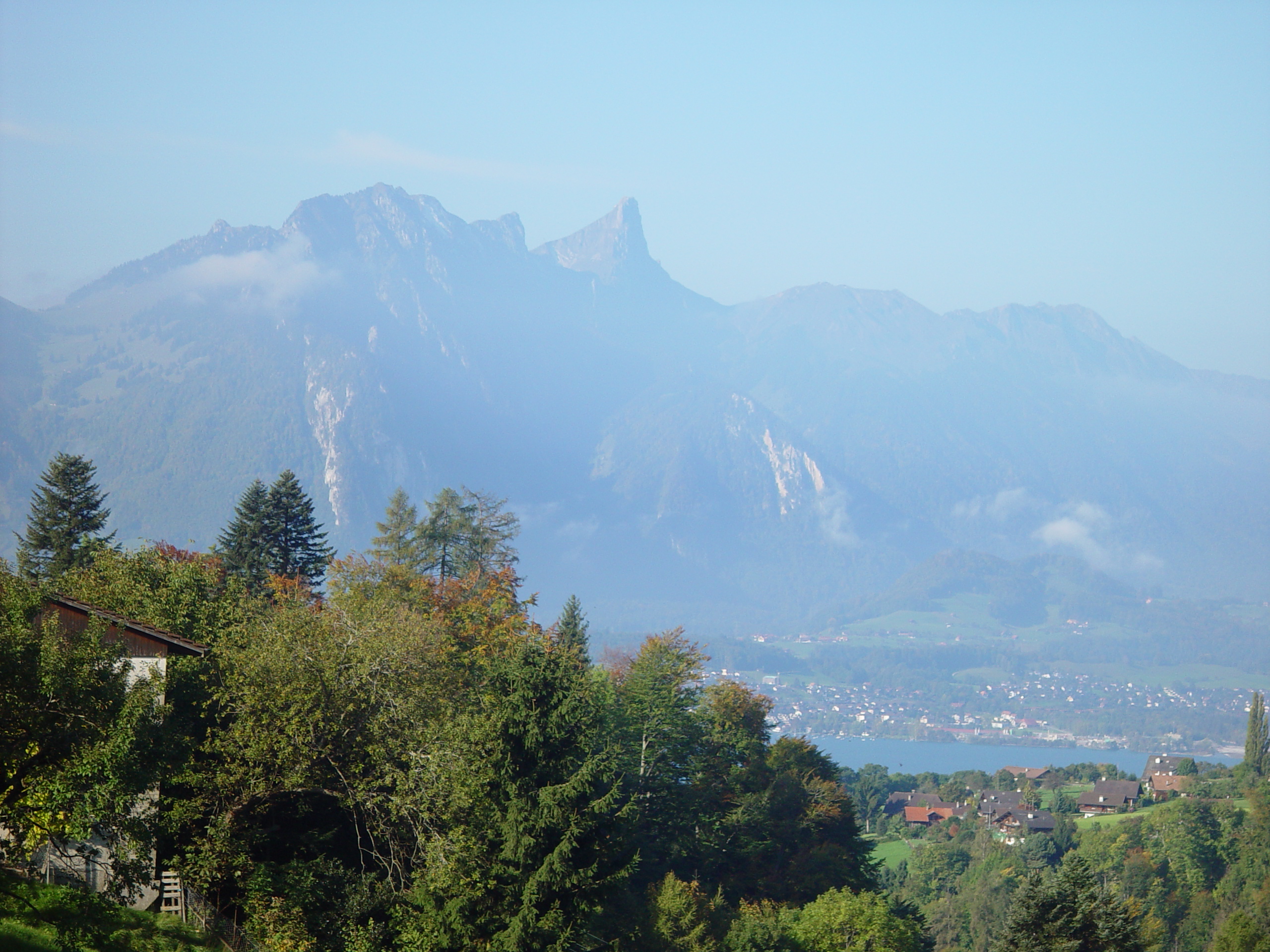 Europe Trip 2005 - Switzerland (Sigisvil - Lodge in the Alps, Swiss Cow Bells, Waterfall Hike, German Potato Salad, Spaetzle)