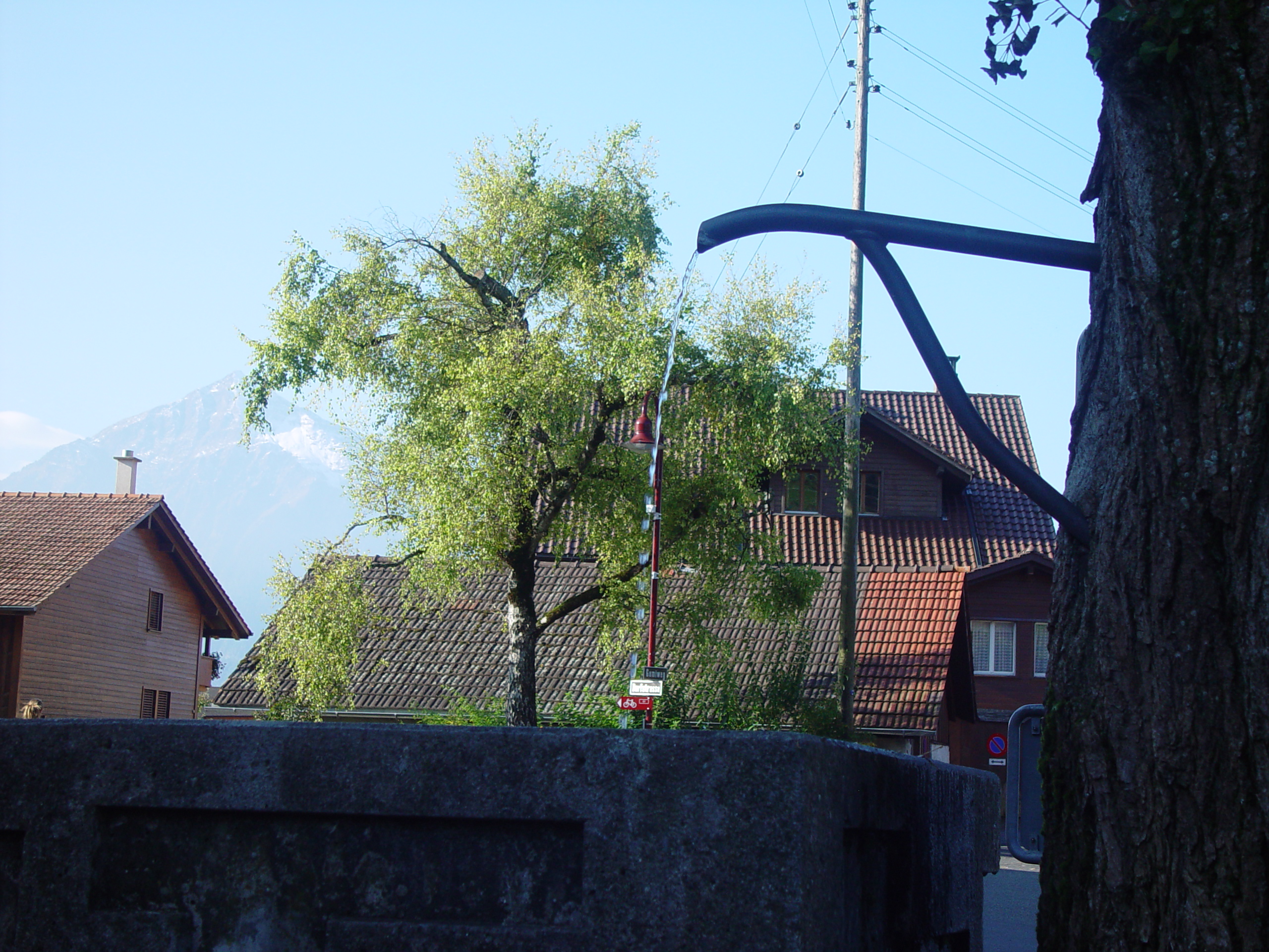 Europe Trip 2005 - Switzerland (Sigisvil - Lodge in the Alps, Swiss Cow Bells, Waterfall Hike, German Potato Salad, Spaetzle)