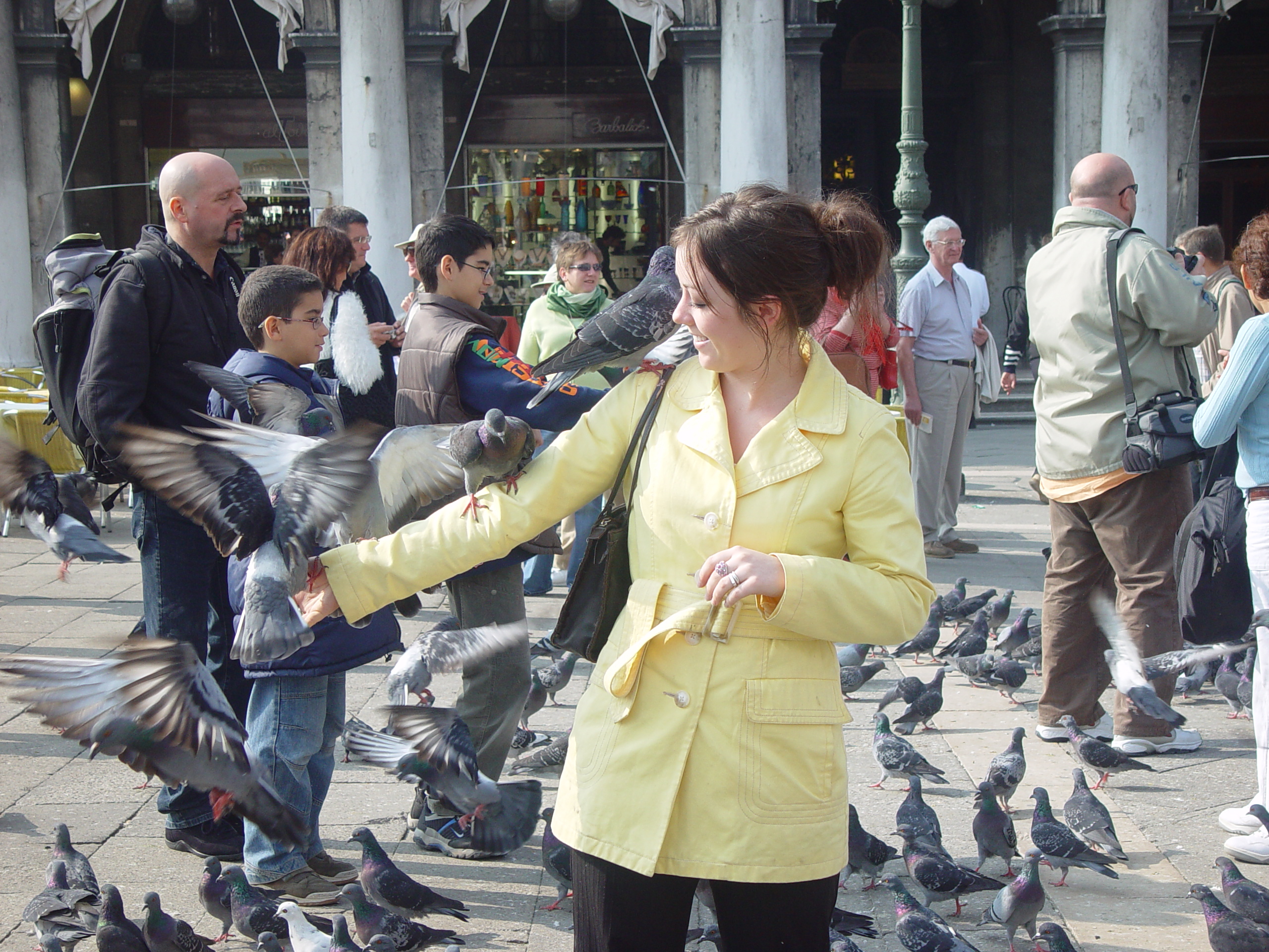 Europe Trip 2005 - Italy (Venice - Pigeons, St Mark's Basilica / Square / Clocktower, Gondola Ride, Gelato)