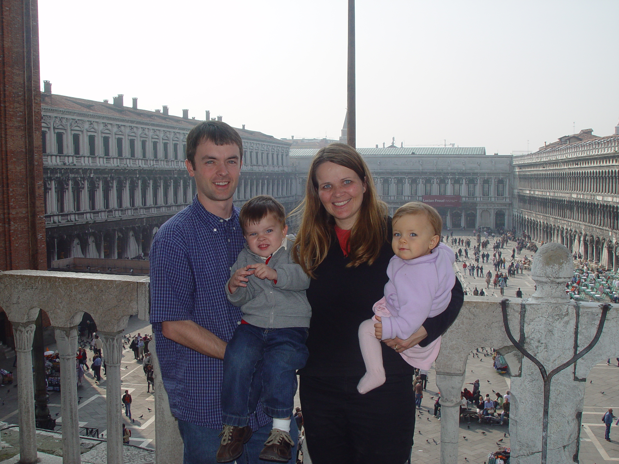 Europe Trip 2005 - Italy (Venice - Pigeons, St Mark's Basilica / Square / Clocktower, Gondola Ride, Gelato)