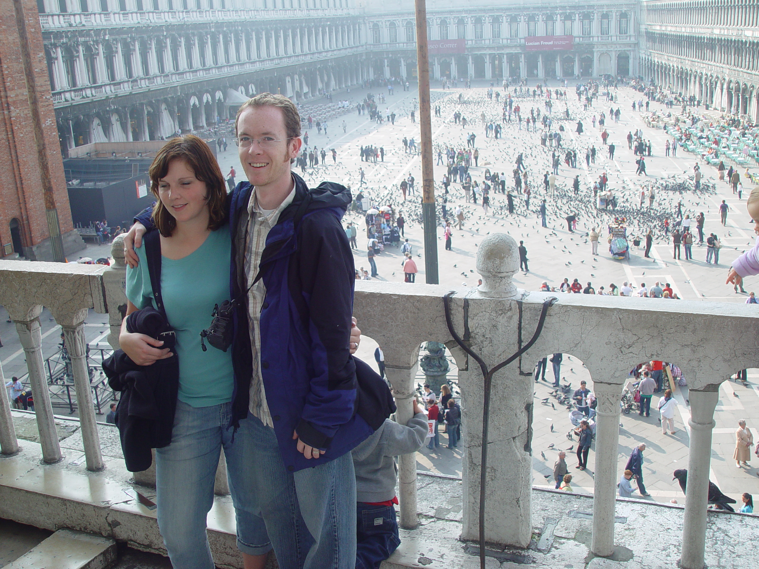 Europe Trip 2005 - Italy (Venice - Pigeons, St Mark's Basilica / Square / Clocktower, Gondola Ride, Gelato)
