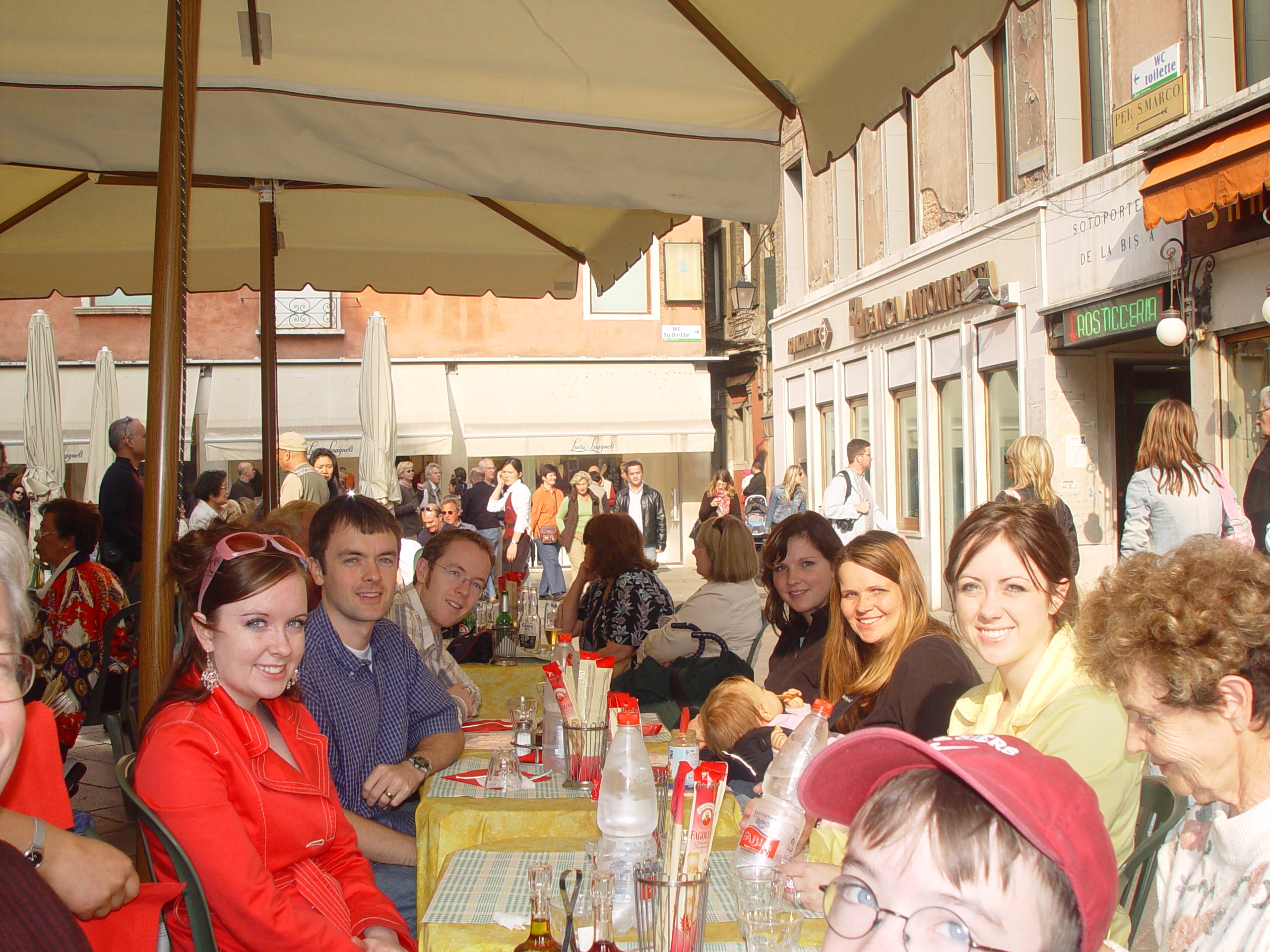 Europe Trip 2005 - Italy (Venice - Pigeons, St Mark's Basilica / Square / Clocktower, Gondola Ride, Gelato)