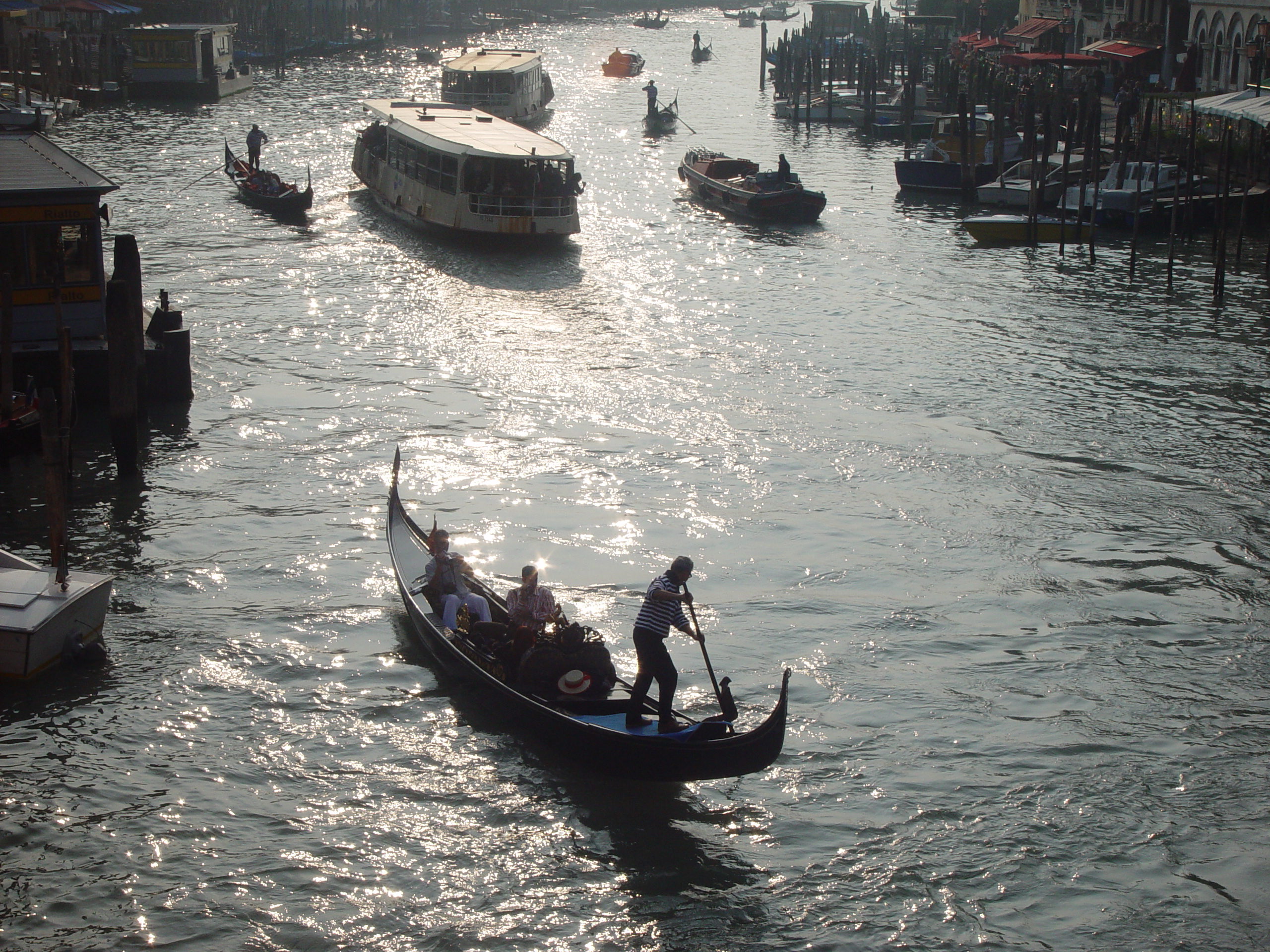 Europe Trip 2005 - Italy (Venice - Pigeons, St Mark's Basilica / Square / Clocktower, Gondola Ride, Gelato)